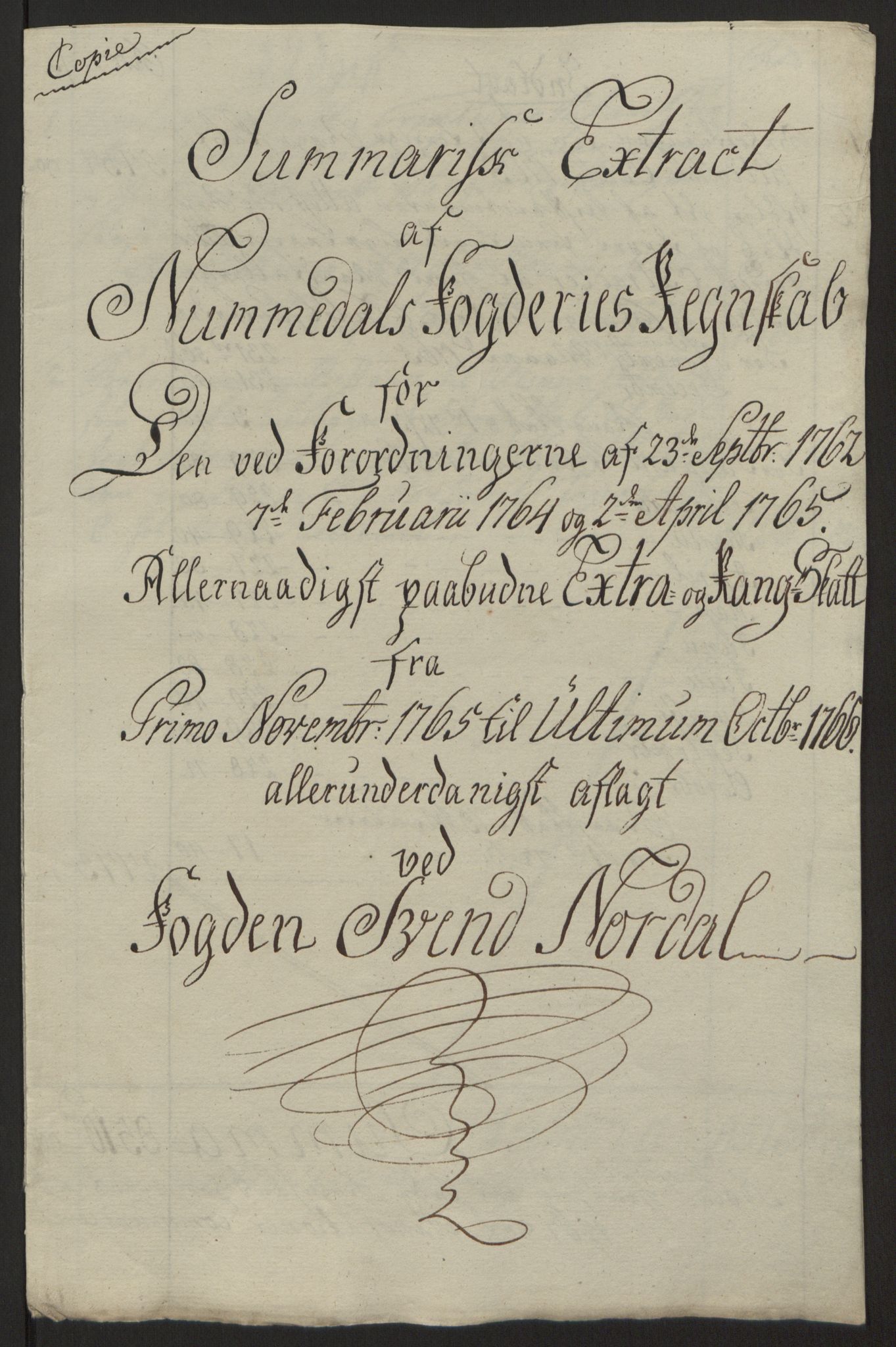 Rentekammeret inntil 1814, Reviderte regnskaper, Fogderegnskap, RA/EA-4092/R64/L4502: Ekstraskatten Namdal, 1762-1772, s. 215