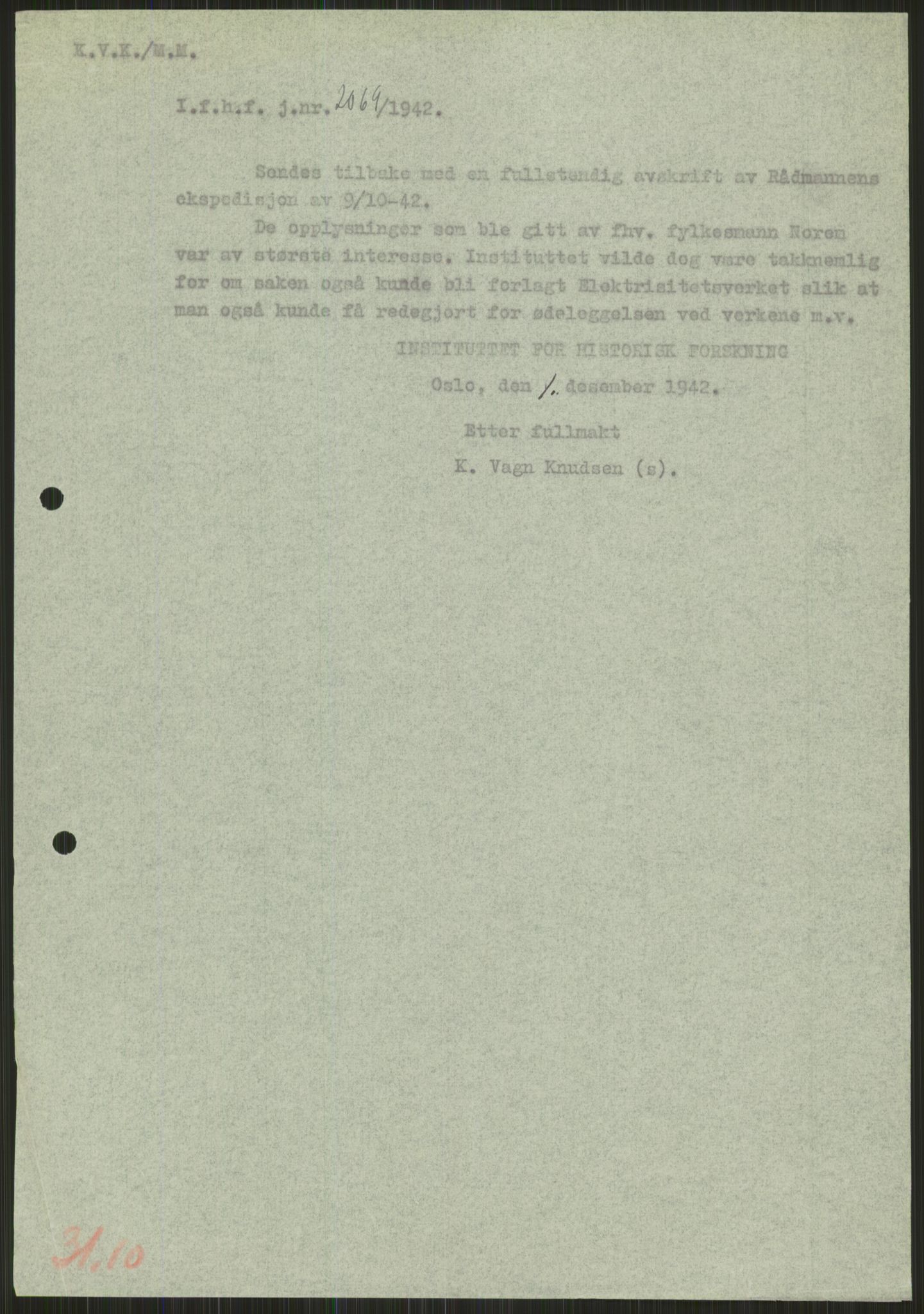 Forsvaret, Forsvarets krigshistoriske avdeling, RA/RAFA-2017/Y/Ya/L0015: II-C-11-31 - Fylkesmenn.  Rapporter om krigsbegivenhetene 1940., 1940, s. 131