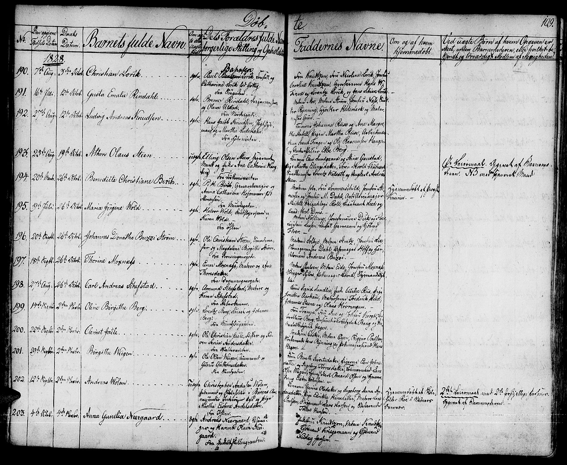 Ministerialprotokoller, klokkerbøker og fødselsregistre - Sør-Trøndelag, AV/SAT-A-1456/601/L0045: Ministerialbok nr. 601A13, 1821-1831, s. 109