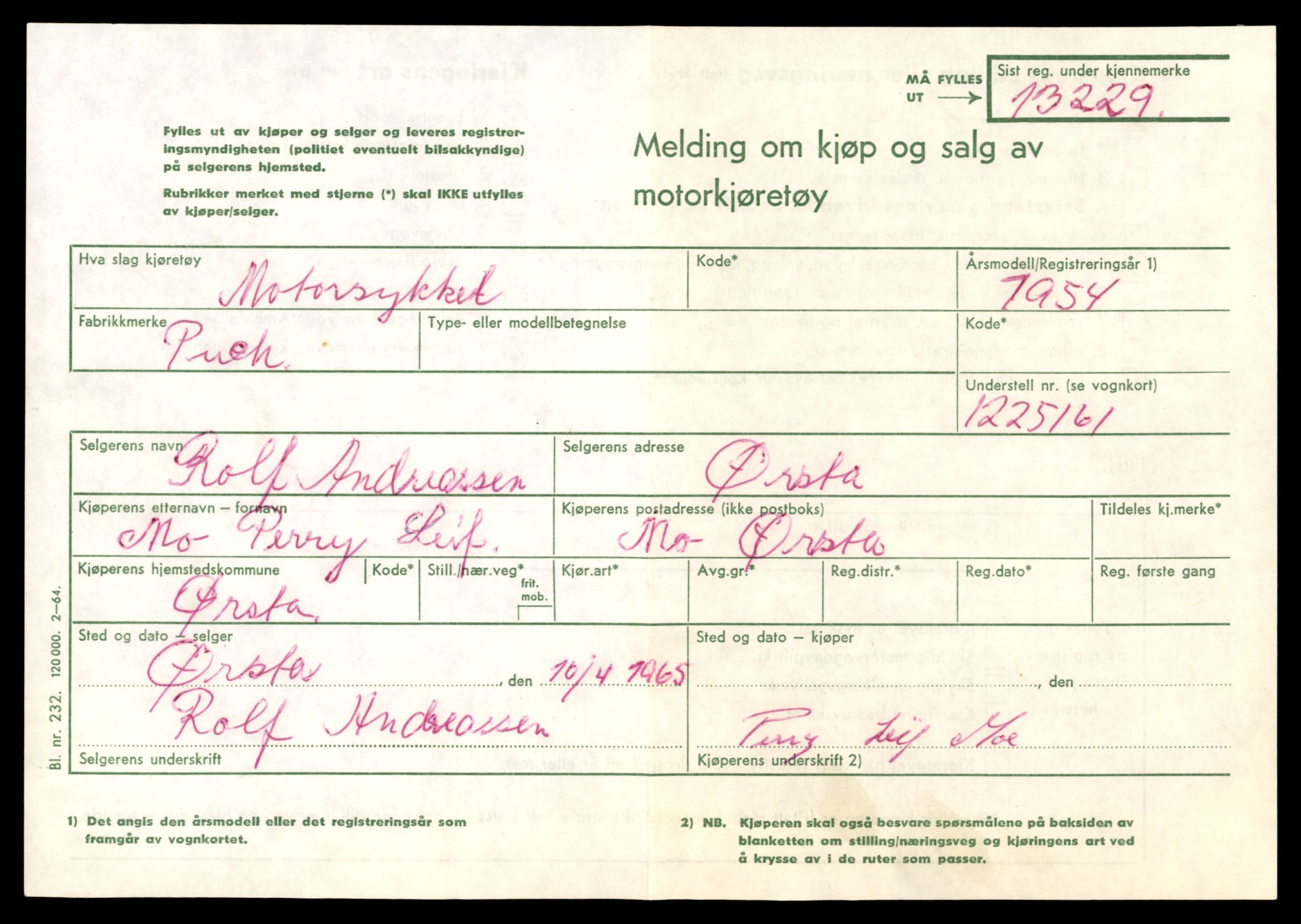 Møre og Romsdal vegkontor - Ålesund trafikkstasjon, AV/SAT-A-4099/F/Fe/L0038: Registreringskort for kjøretøy T 13180 - T 13360, 1927-1998, s. 845