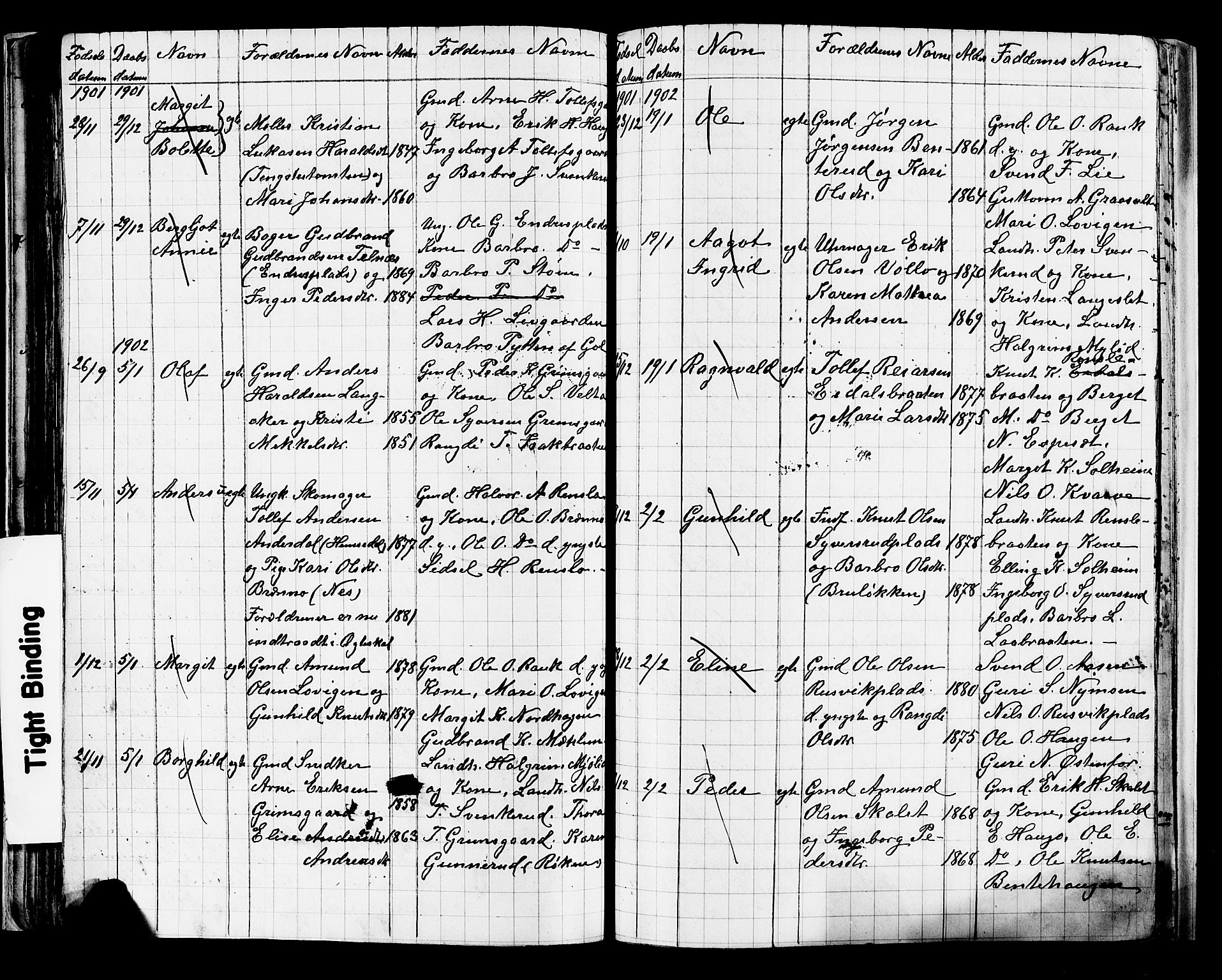 Nes kirkebøker, AV/SAKO-A-236/G/Ga/L0003: Klokkerbok nr. I 3, 1889-1909