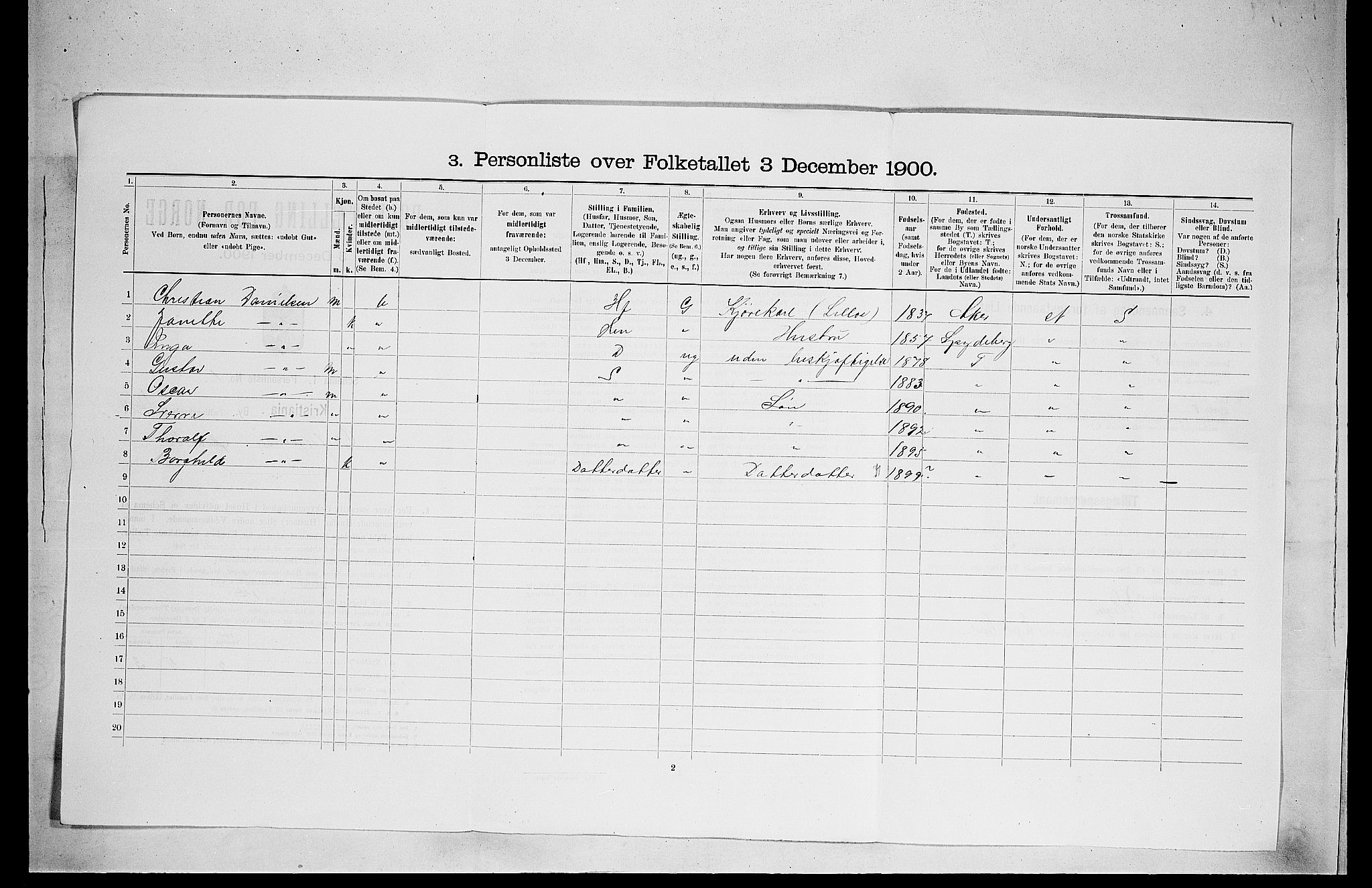 SAO, Folketelling 1900 for 0301 Kristiania kjøpstad, 1900, s. 27957