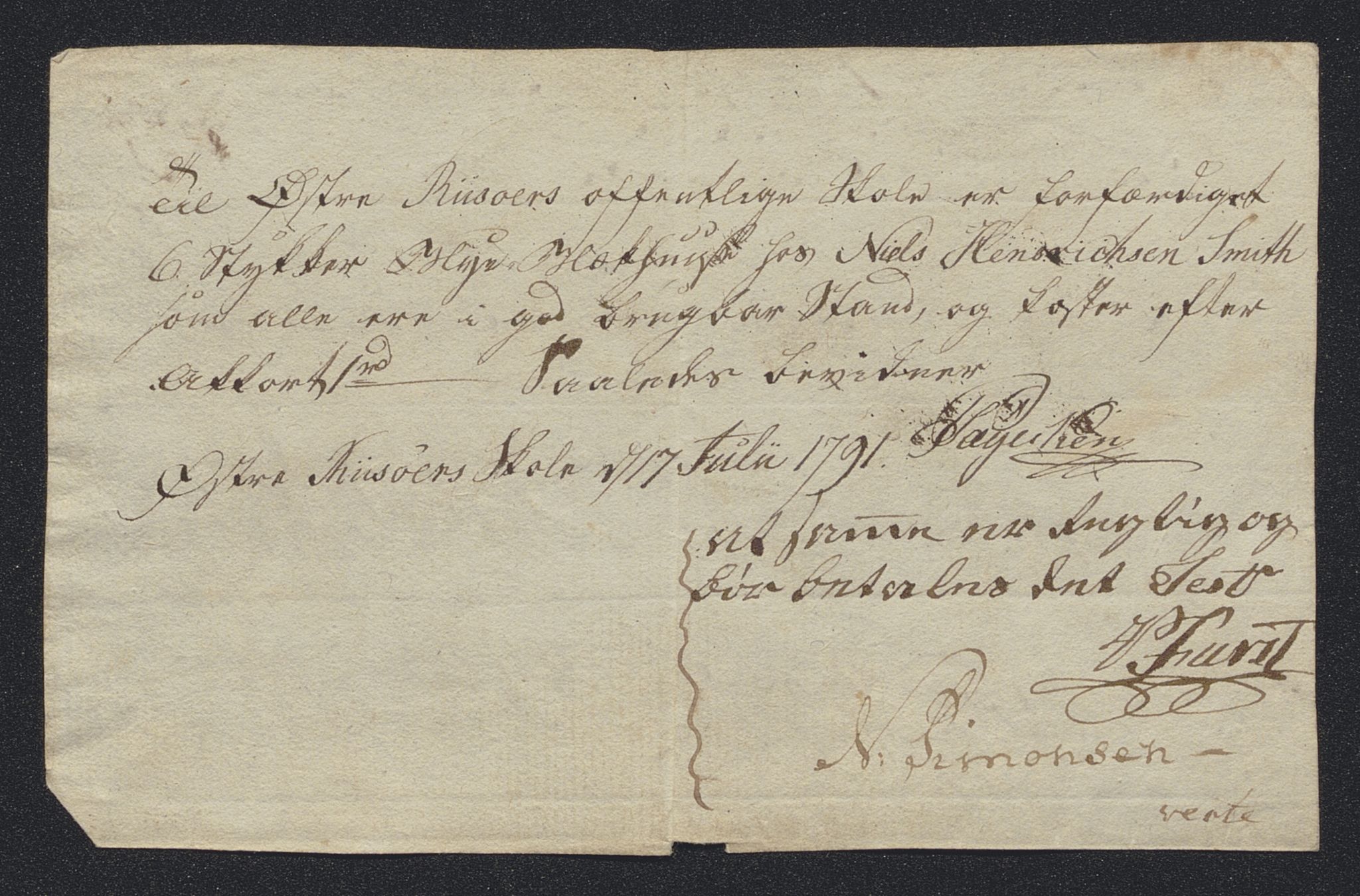 Danske Kanselli 1800-1814, AV/RA-EA-3024/K/Kk/Kka/Kkac/L0234: Kjøpstadregnskap Øster Risør, 1791-1795, s. 82