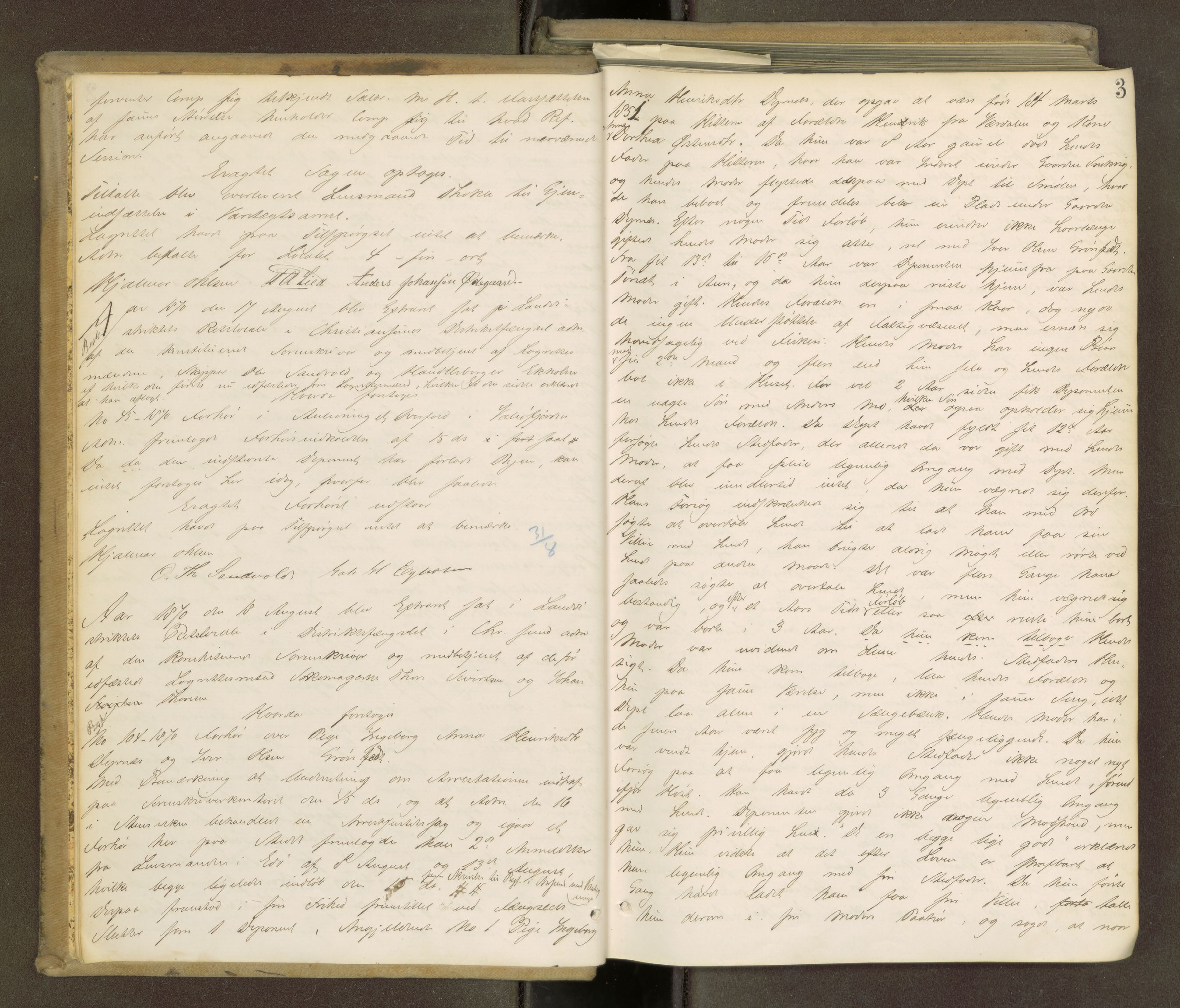 Nordmøre sorenskriveri, AV/SAT-A-4132/1/1/1B/L0012: Ekstrarettsprotokoll, 1870-1874, s. 2b-3a