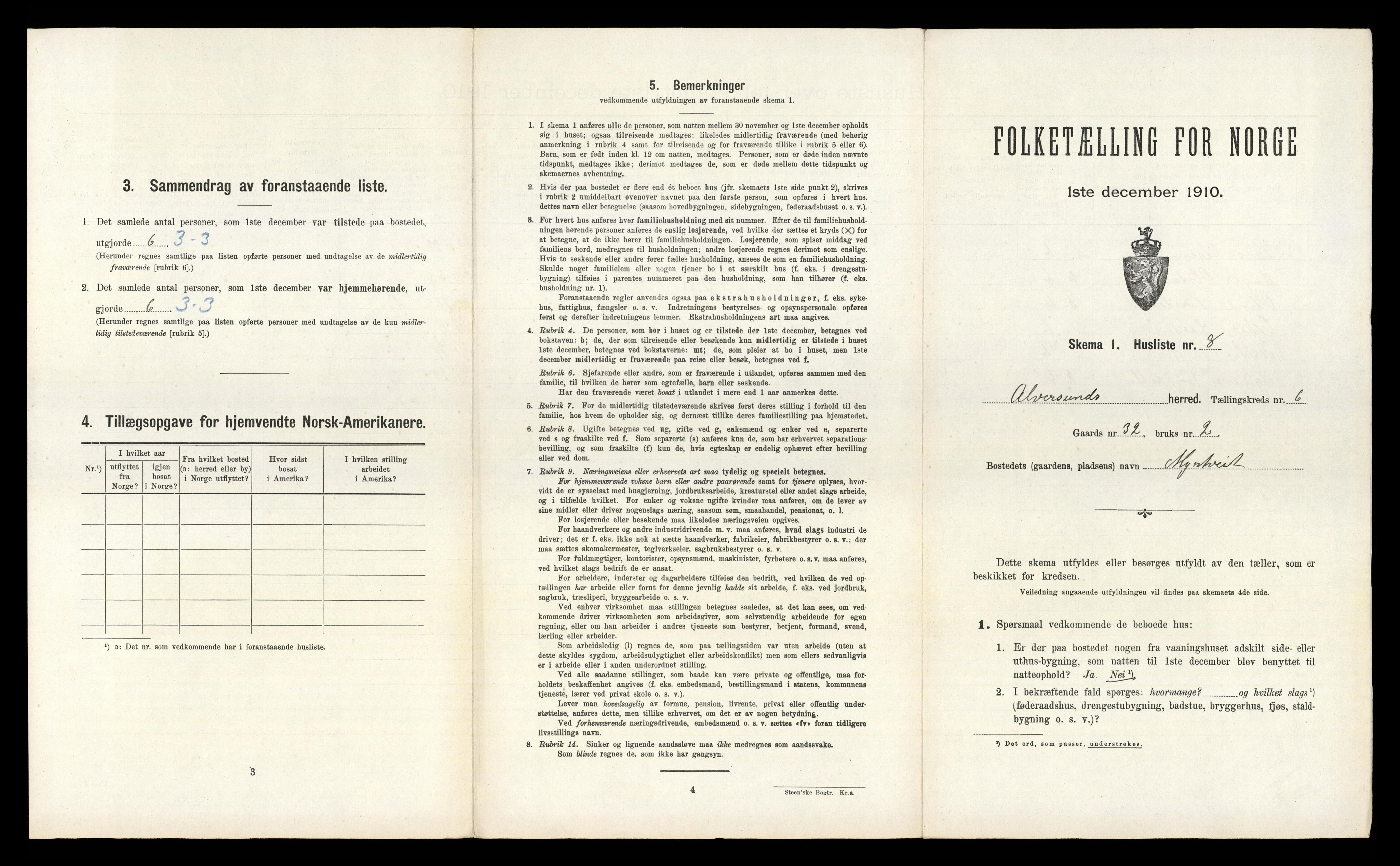 RA, Folketelling 1910 for 1257 Alversund herred, 1910, s. 518