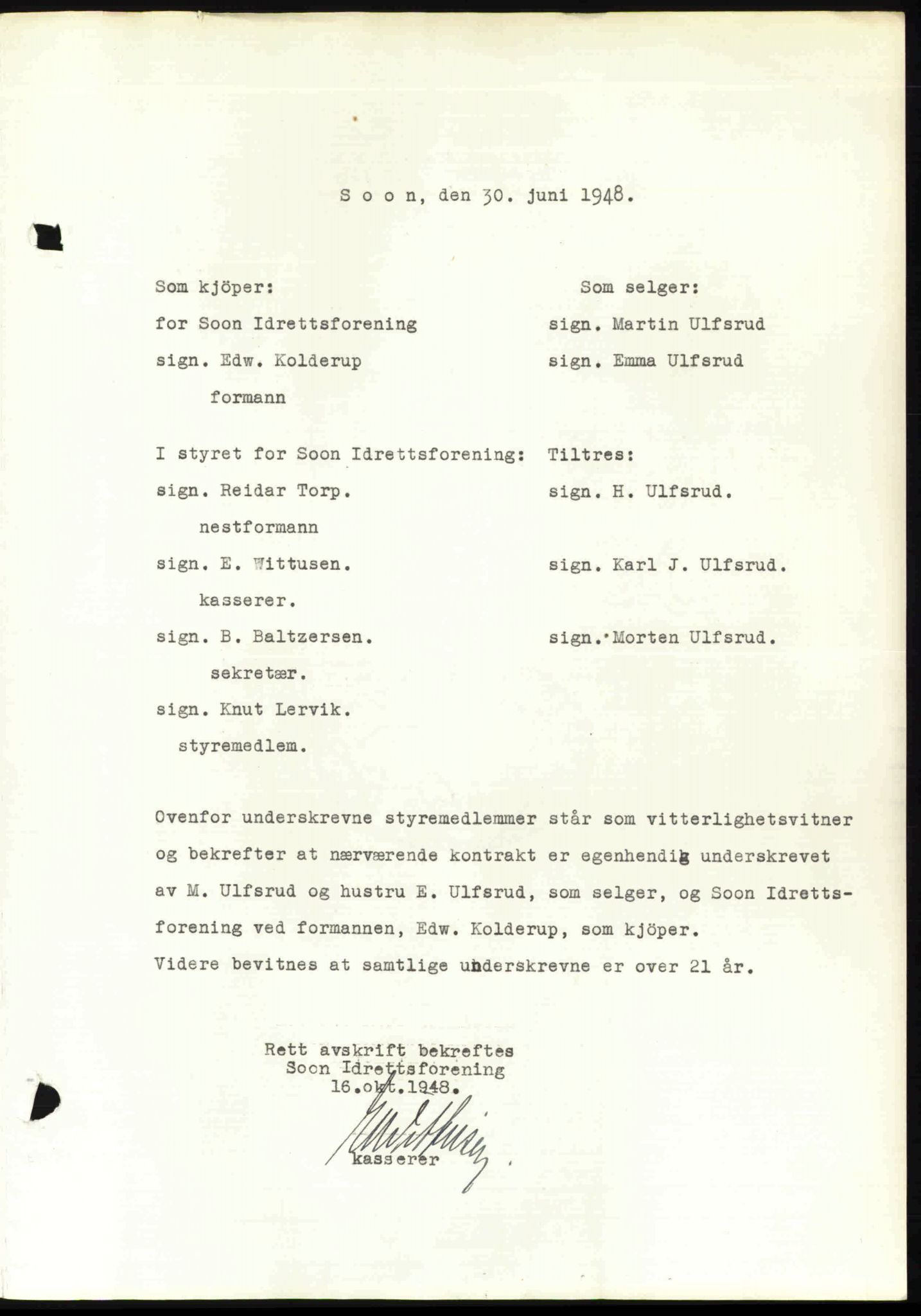 Follo sorenskriveri, SAO/A-10274/G/Ga/Gaa/L0085: Pantebok nr. I 85, 1948-1948, Dagboknr: 3871/1948