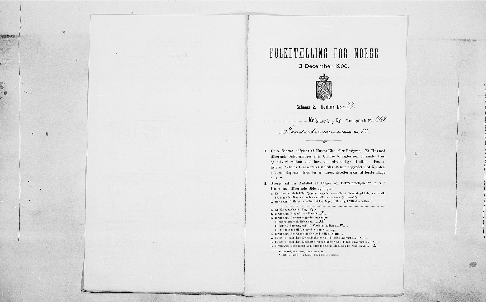 SAO, Folketelling 1900 for 0301 Kristiania kjøpstad, 1900, s. 78361