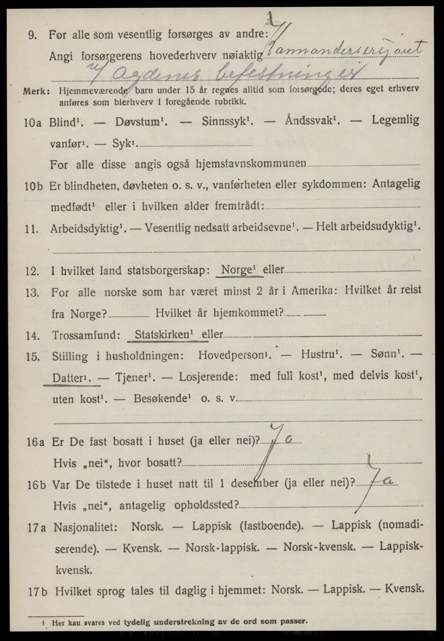 SAT, Folketelling 1920 for 1624 Rissa herred, 1920, s. 2294