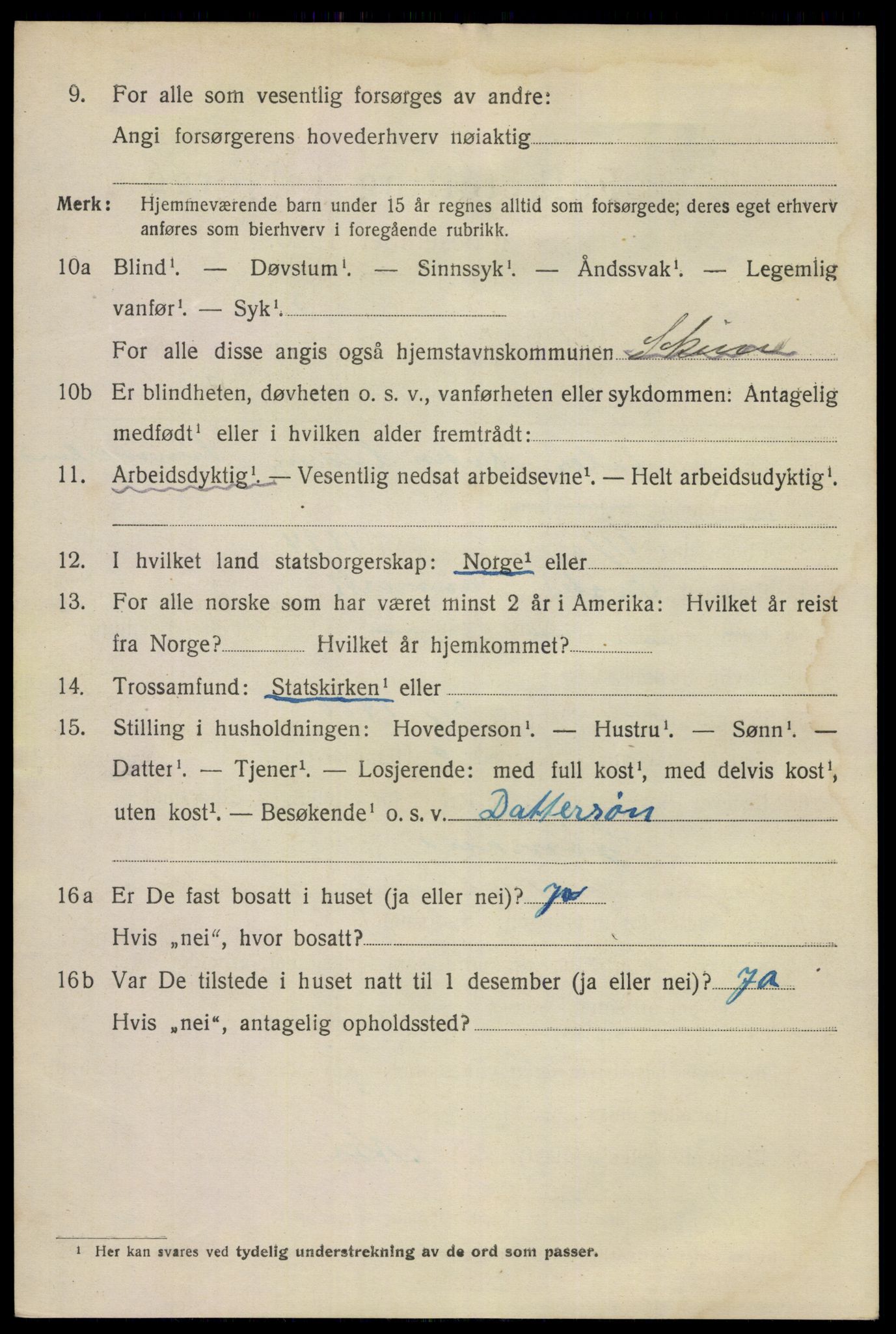 SAKO, Folketelling 1920 for 0806 Skien kjøpstad, 1920, s. 21811