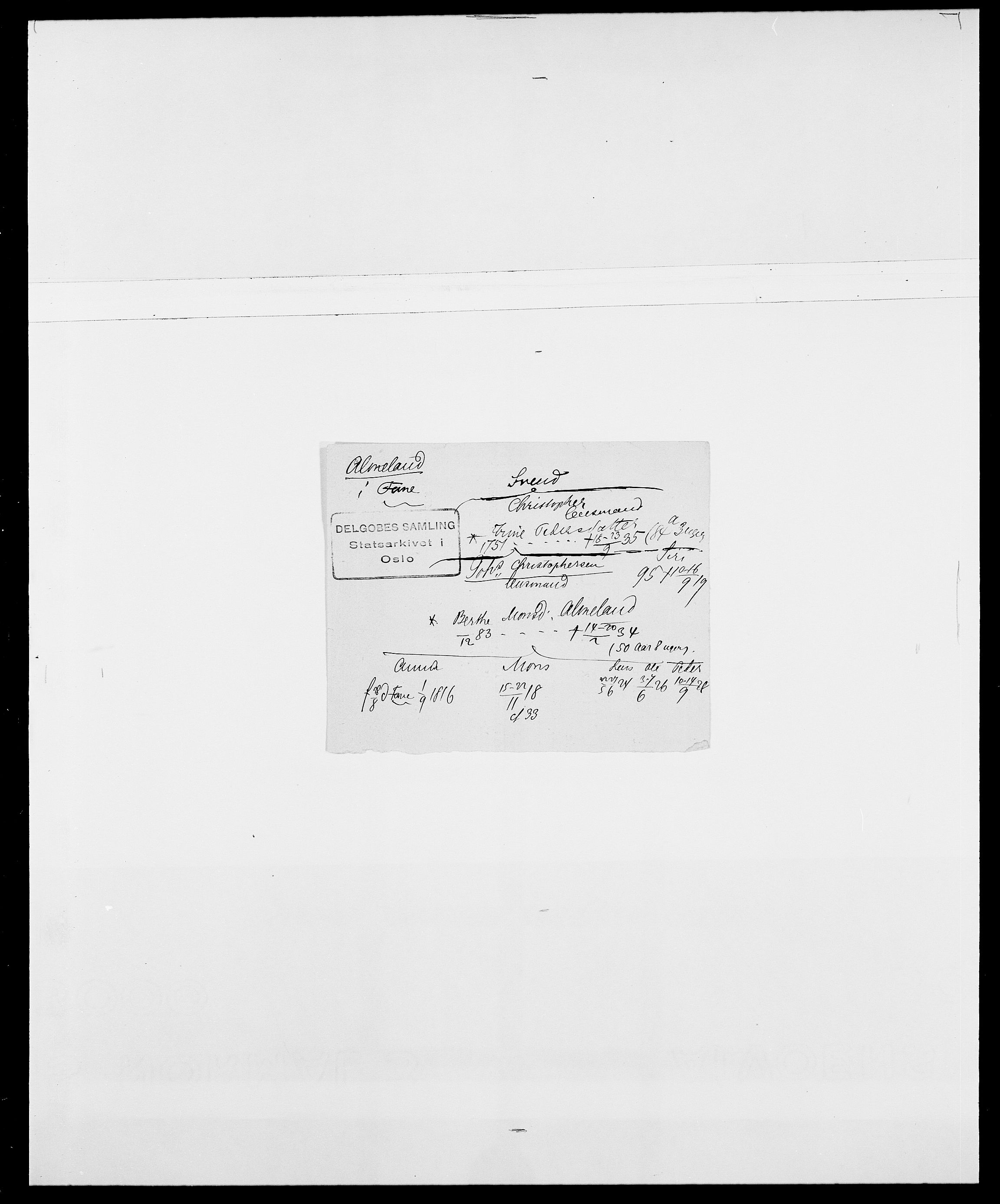 Delgobe, Charles Antoine - samling, AV/SAO-PAO-0038/D/Da/L0001: Aabye - Angerman, s. 443