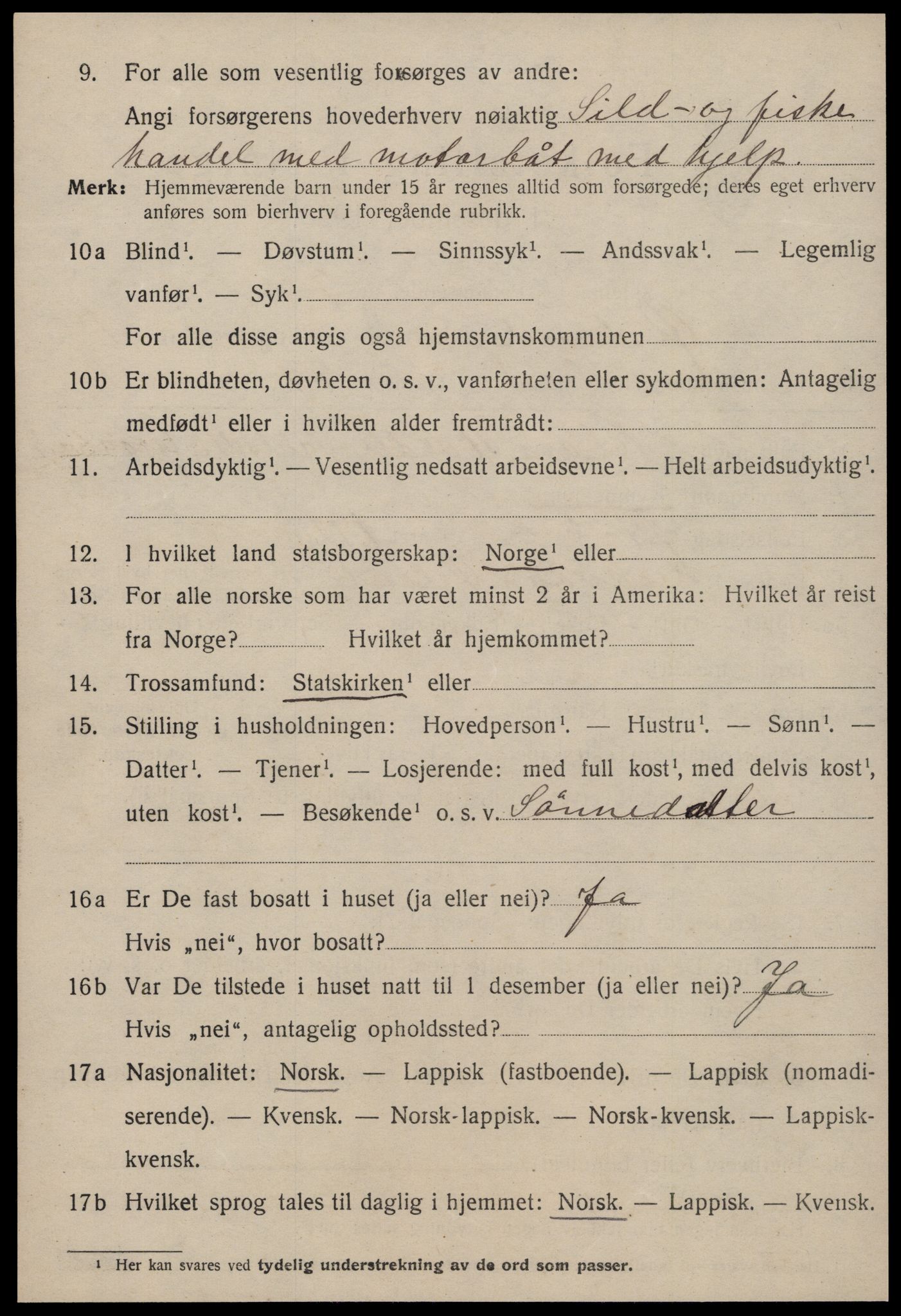SAT, Folketelling 1920 for 1621 Ørland herred, 1920, s. 1356
