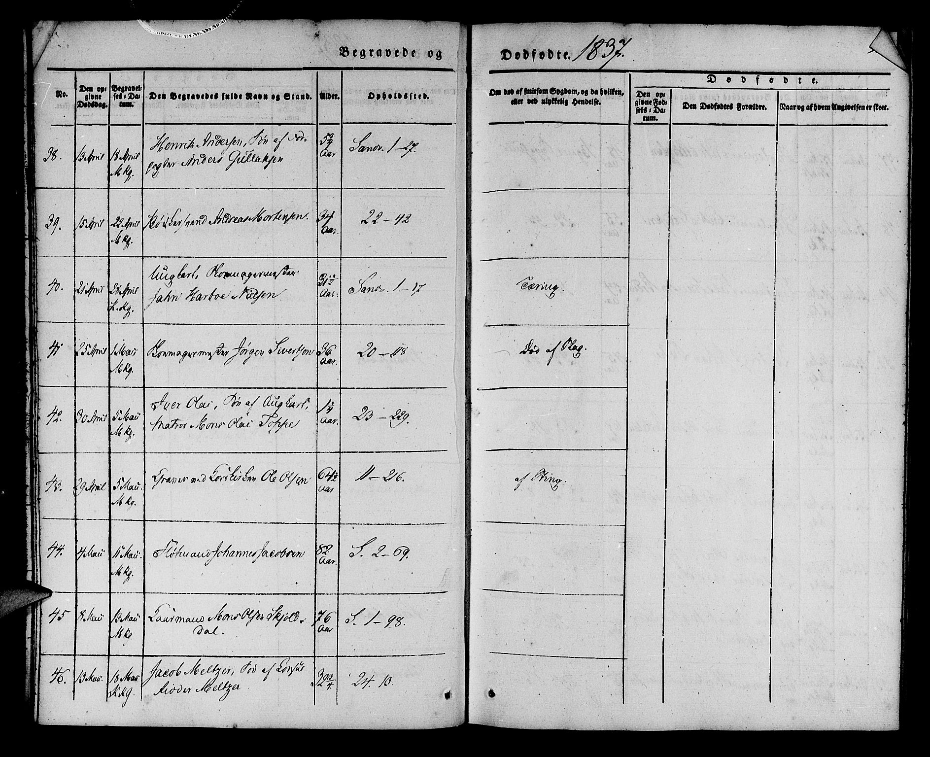 Korskirken sokneprestembete, SAB/A-76101/H/Haa/L0043: Ministerialbok nr. E 1, 1834-1848, s. 23