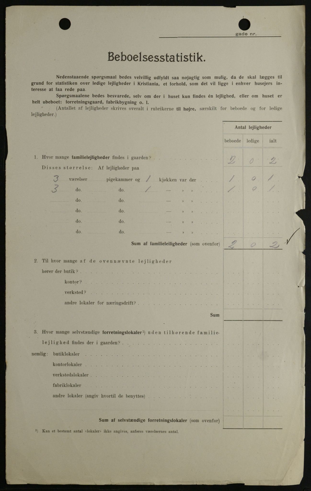 OBA, Kommunal folketelling 1.2.1908 for Kristiania kjøpstad, 1908, s. 56322