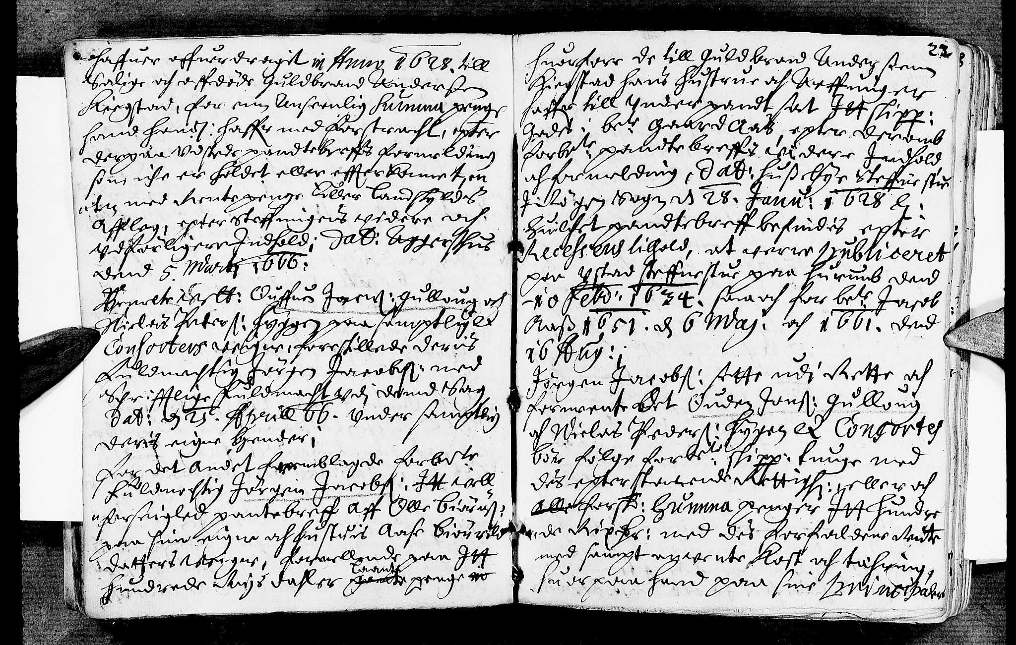 Lier, Røyken og Hurum sorenskriveri, SAKO/A-89/F/Fa/L0007: Tingbok, 1666, s. 22