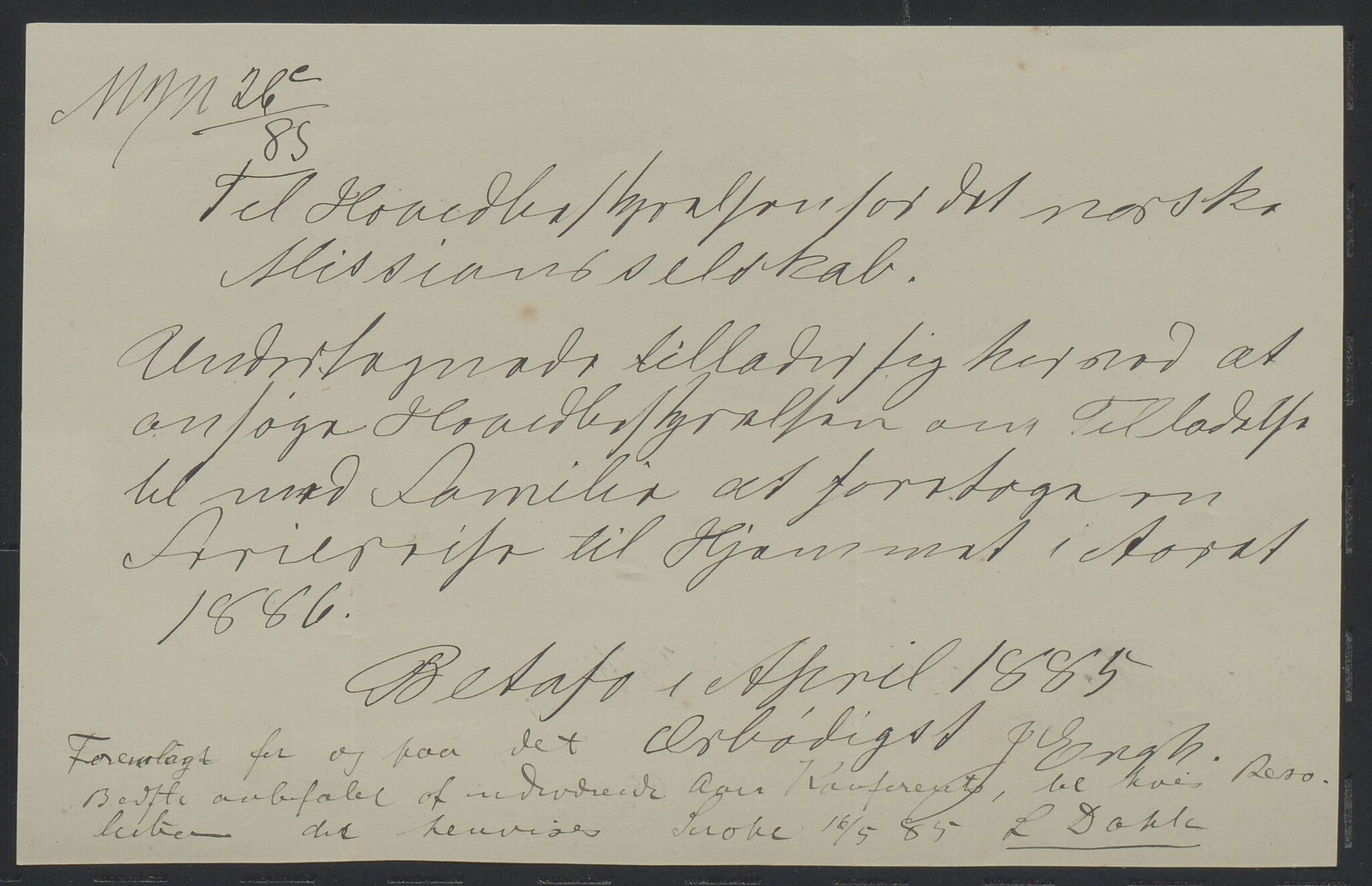 Det Norske Misjonsselskap - hovedadministrasjonen, VID/MA-A-1045/D/Da/Daa/L0036/0009: Konferansereferat og årsberetninger / Konferansereferat fra Madagaskar Innland., 1885