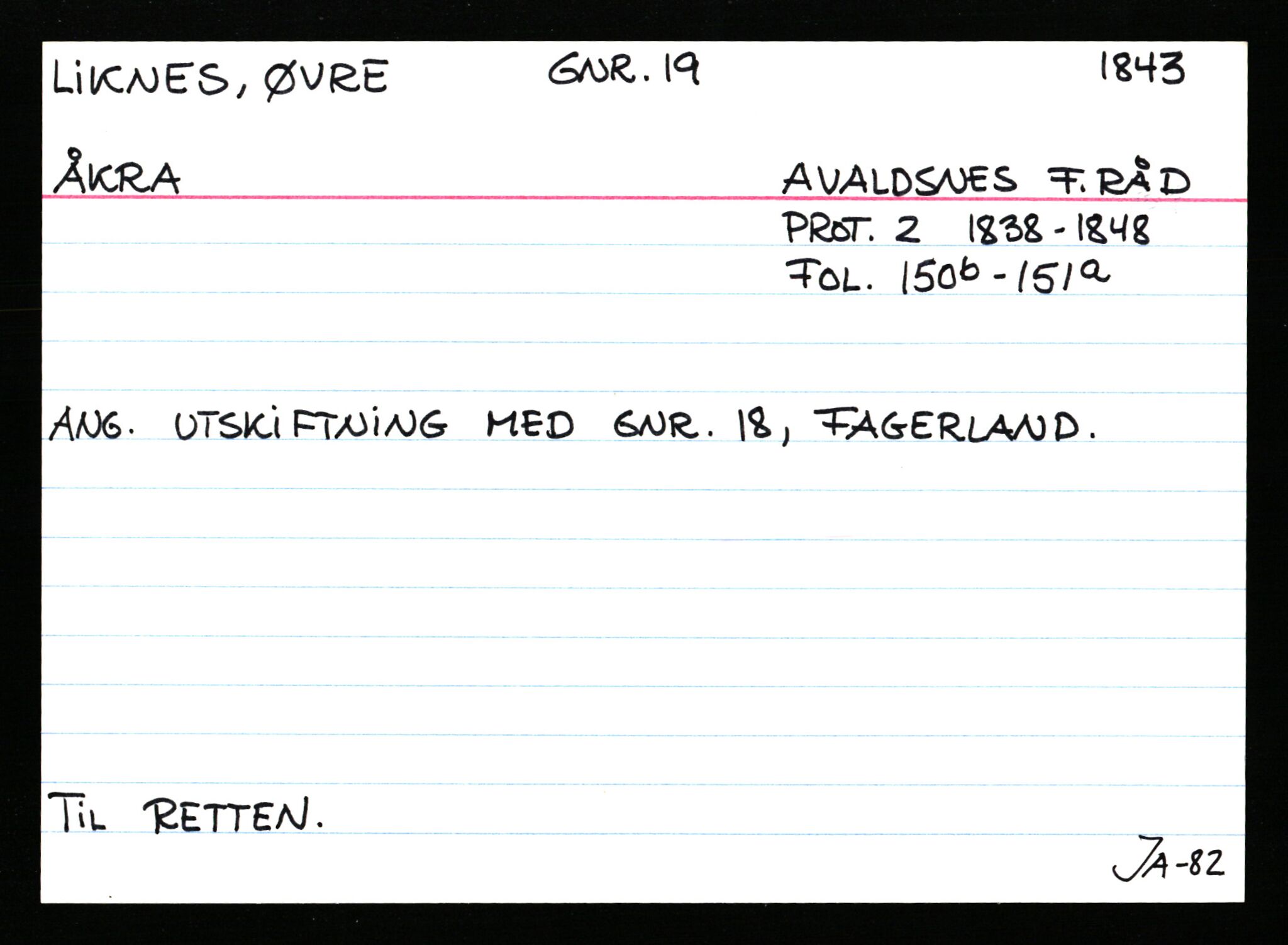 Statsarkivet i Stavanger, AV/SAST-A-101971/03/Y/Ym/L0035: Åstedskort sortert etter gårdsnavn: Leiranger - Lindanger, 1600-1950, s. 468