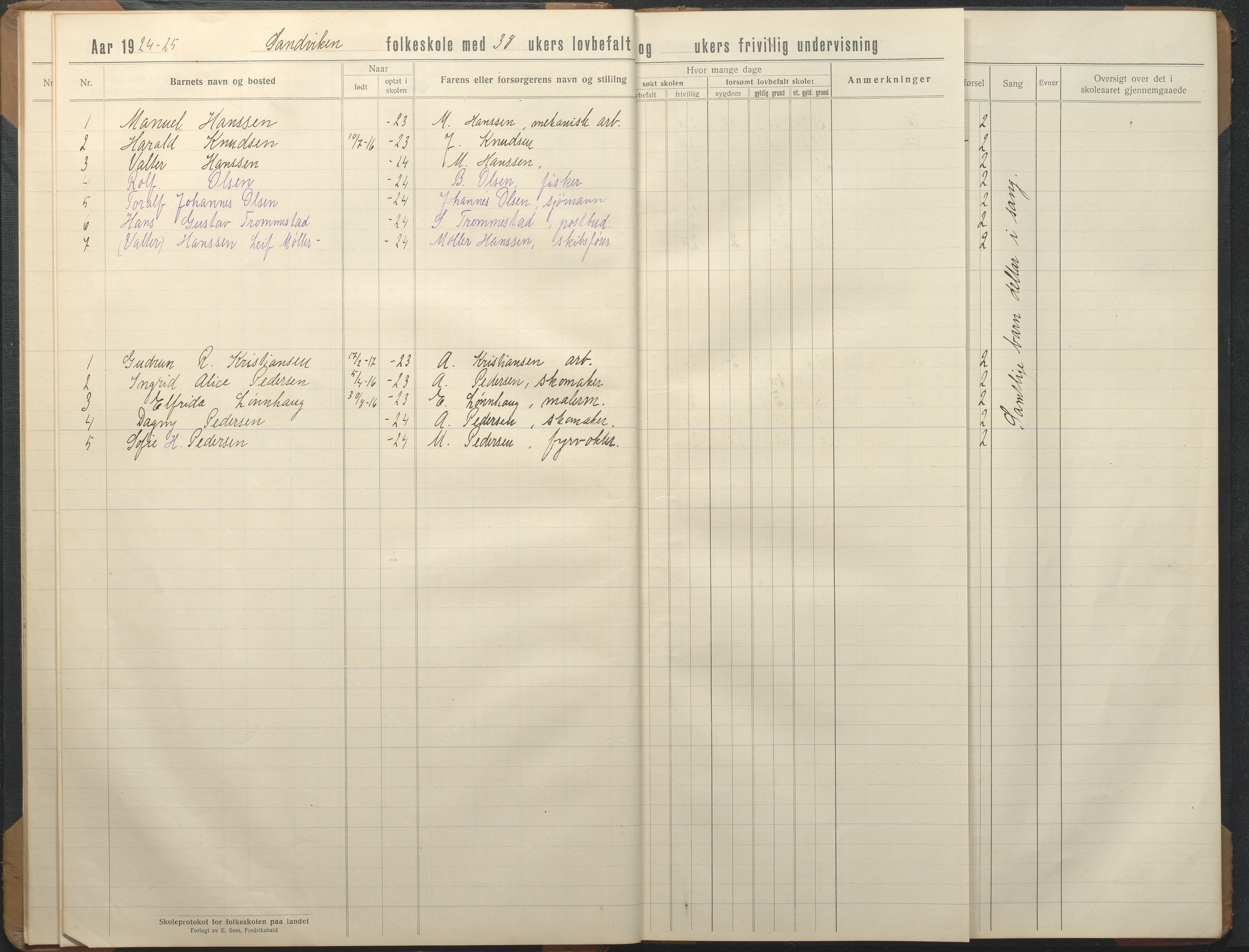 Hisøy kommune frem til 1991, AAKS/KA0922-PK/32/L0019: Skoleprotokoll, 1919-1950