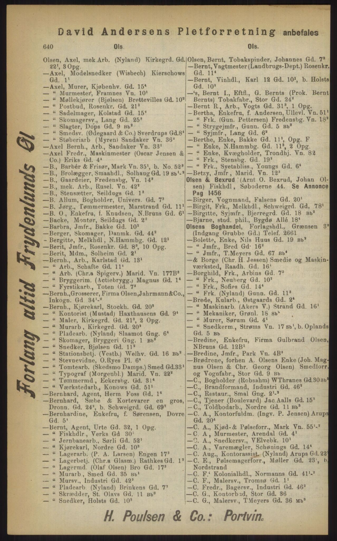 Kristiania/Oslo adressebok, PUBL/-, 1903, s. 640