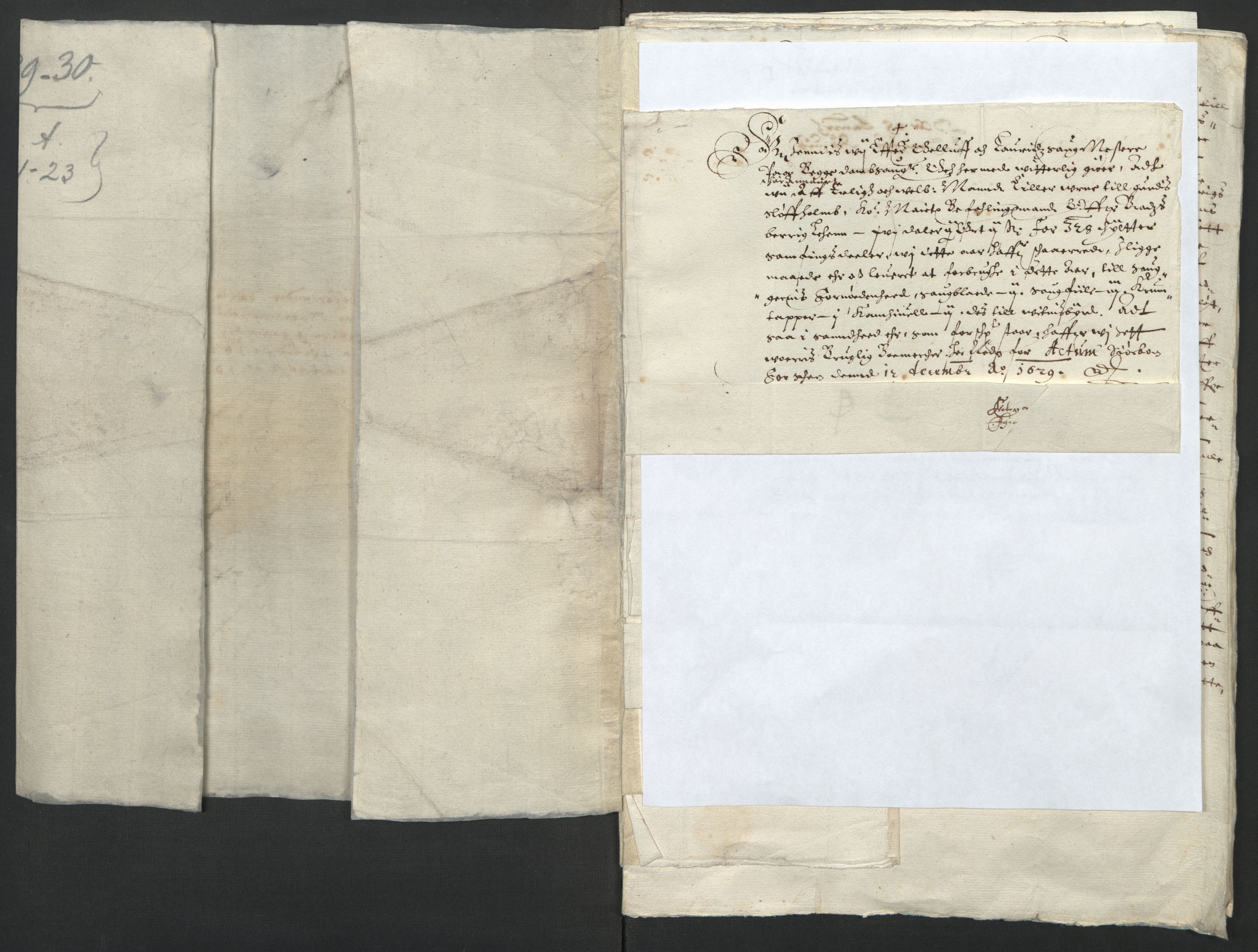 Rentekammeret inntil 1814, Reviderte regnskaper, Lensregnskaper, AV/RA-EA-5023/R/Rb/Rbp/L0013: Bratsberg len, 1628-1630