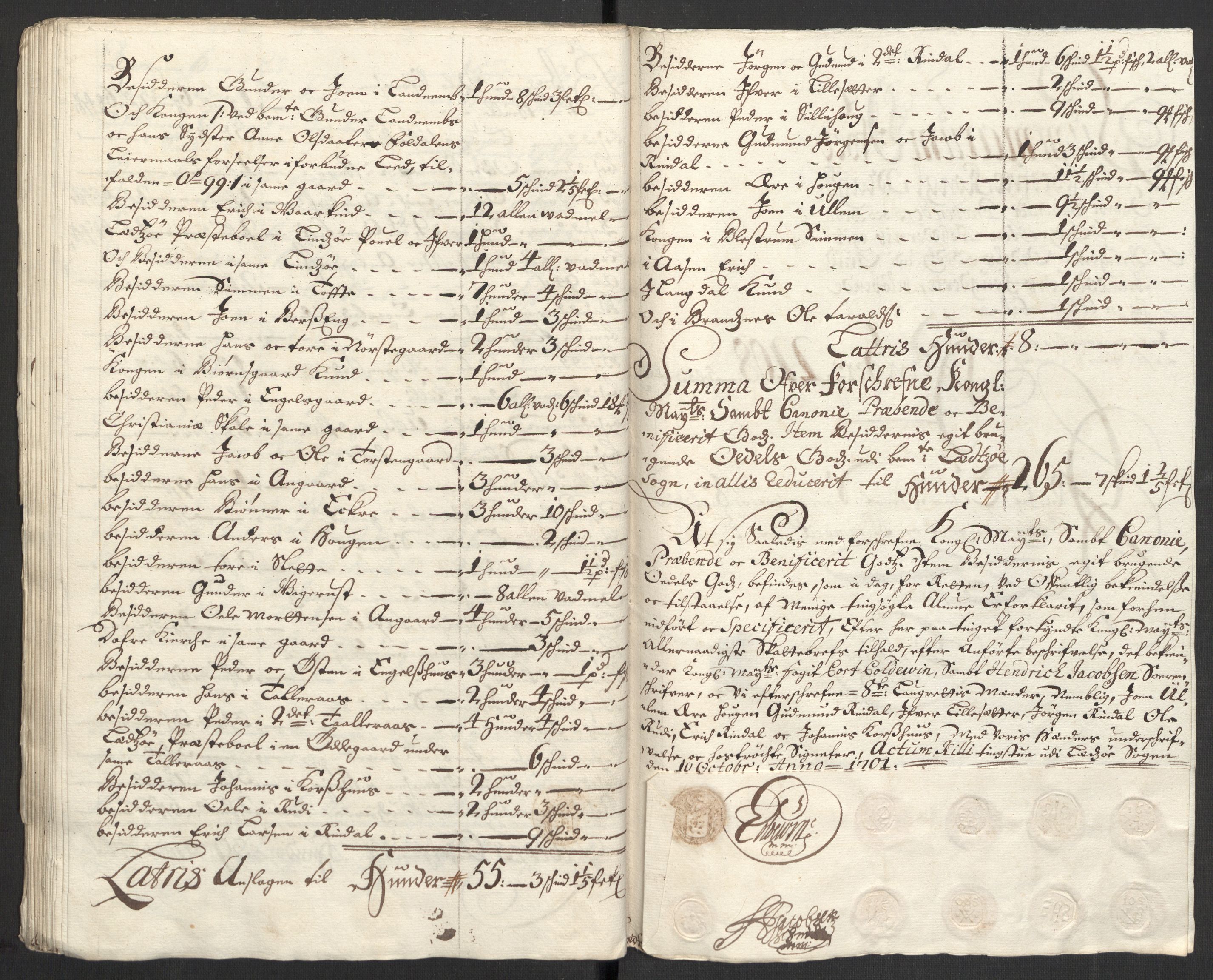 Rentekammeret inntil 1814, Reviderte regnskaper, Fogderegnskap, AV/RA-EA-4092/R17/L1174: Fogderegnskap Gudbrandsdal, 1701, s. 179