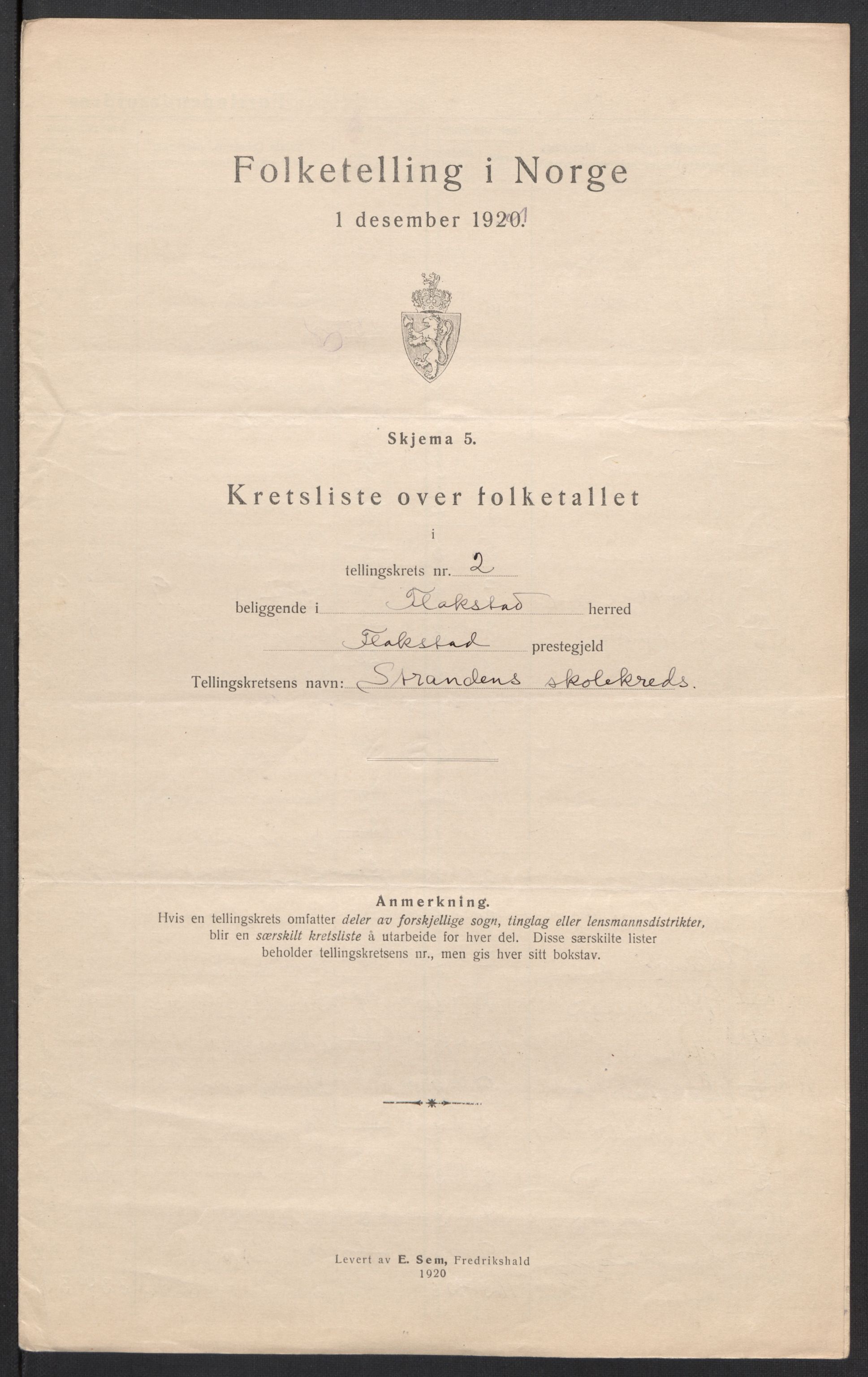 SAT, Folketelling 1920 for 1859 Flakstad herred, 1920, s. 11