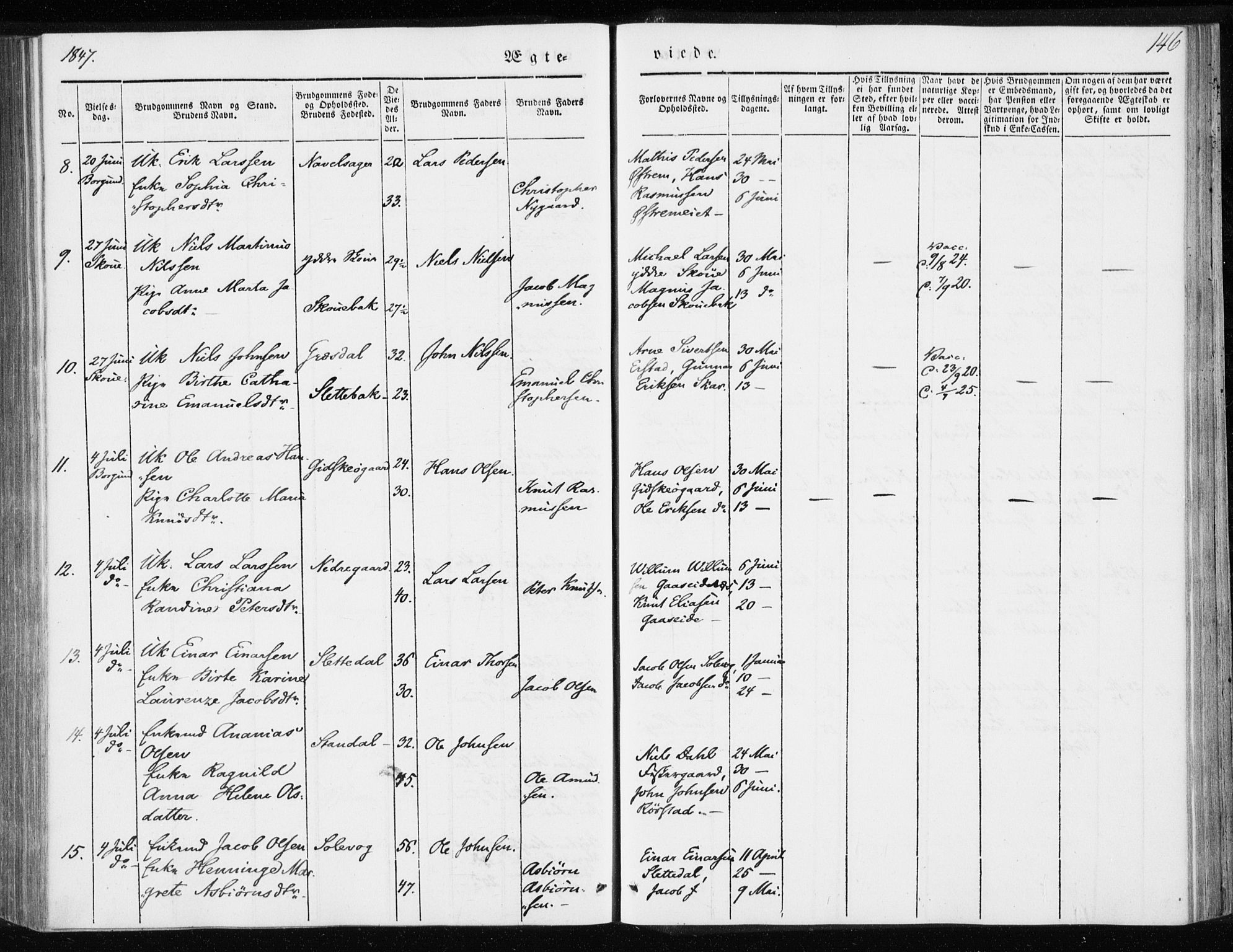 Ministerialprotokoller, klokkerbøker og fødselsregistre - Møre og Romsdal, AV/SAT-A-1454/528/L0415: Residerende kapellans bok nr. 528B03, 1843-1852, s. 146