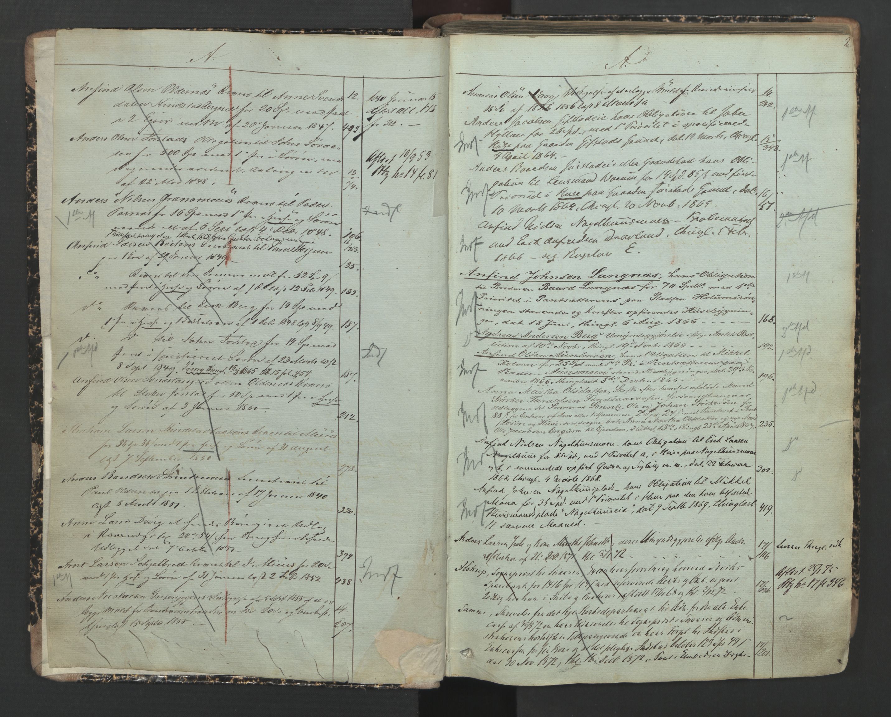 Inderøy sorenskriveri, SAT/A-4147/1/2/2B/L0004: Panteregister nr. 3, 1829-1889, s. 2