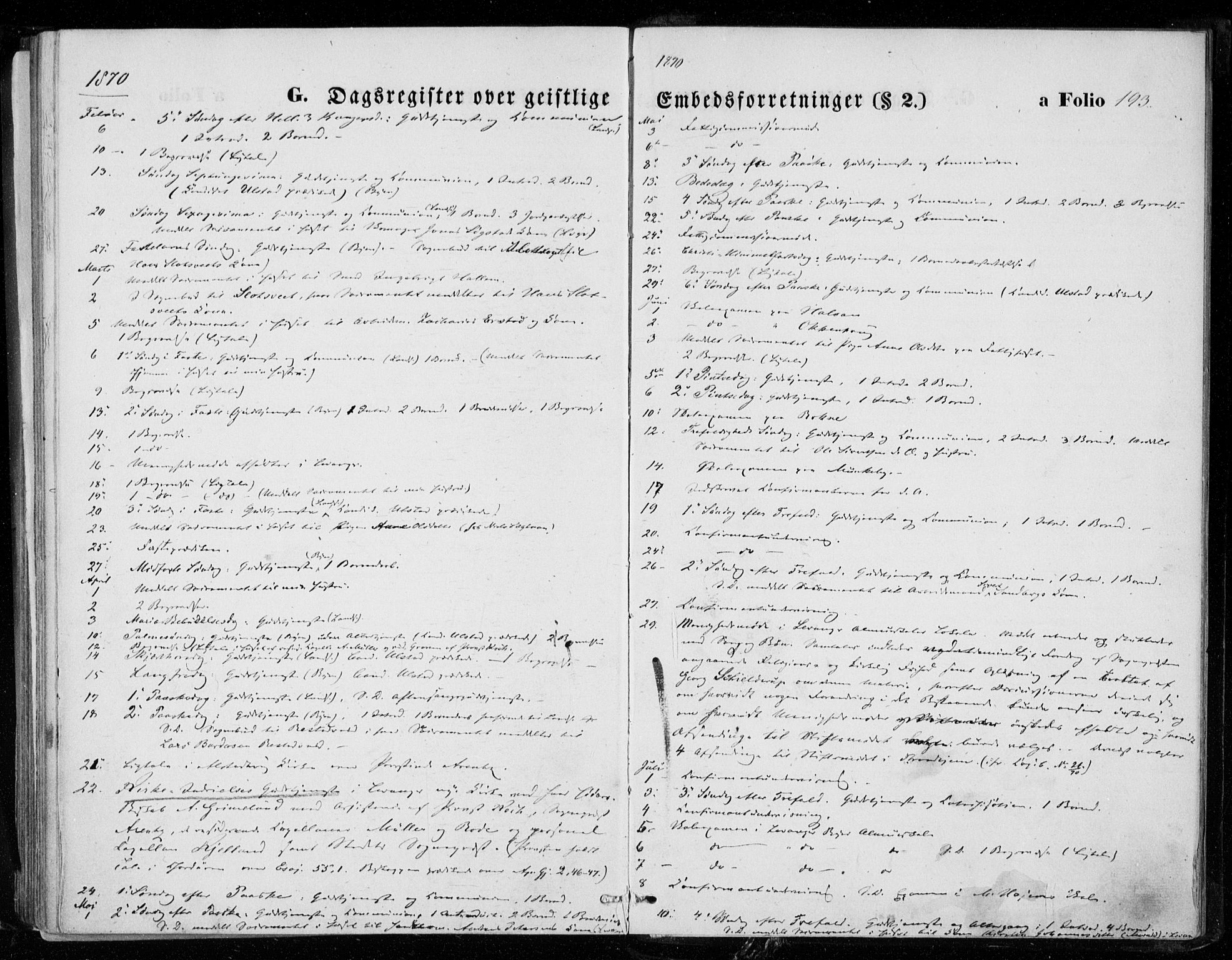 Ministerialprotokoller, klokkerbøker og fødselsregistre - Nord-Trøndelag, AV/SAT-A-1458/721/L0206: Ministerialbok nr. 721A01, 1864-1874, s. 193