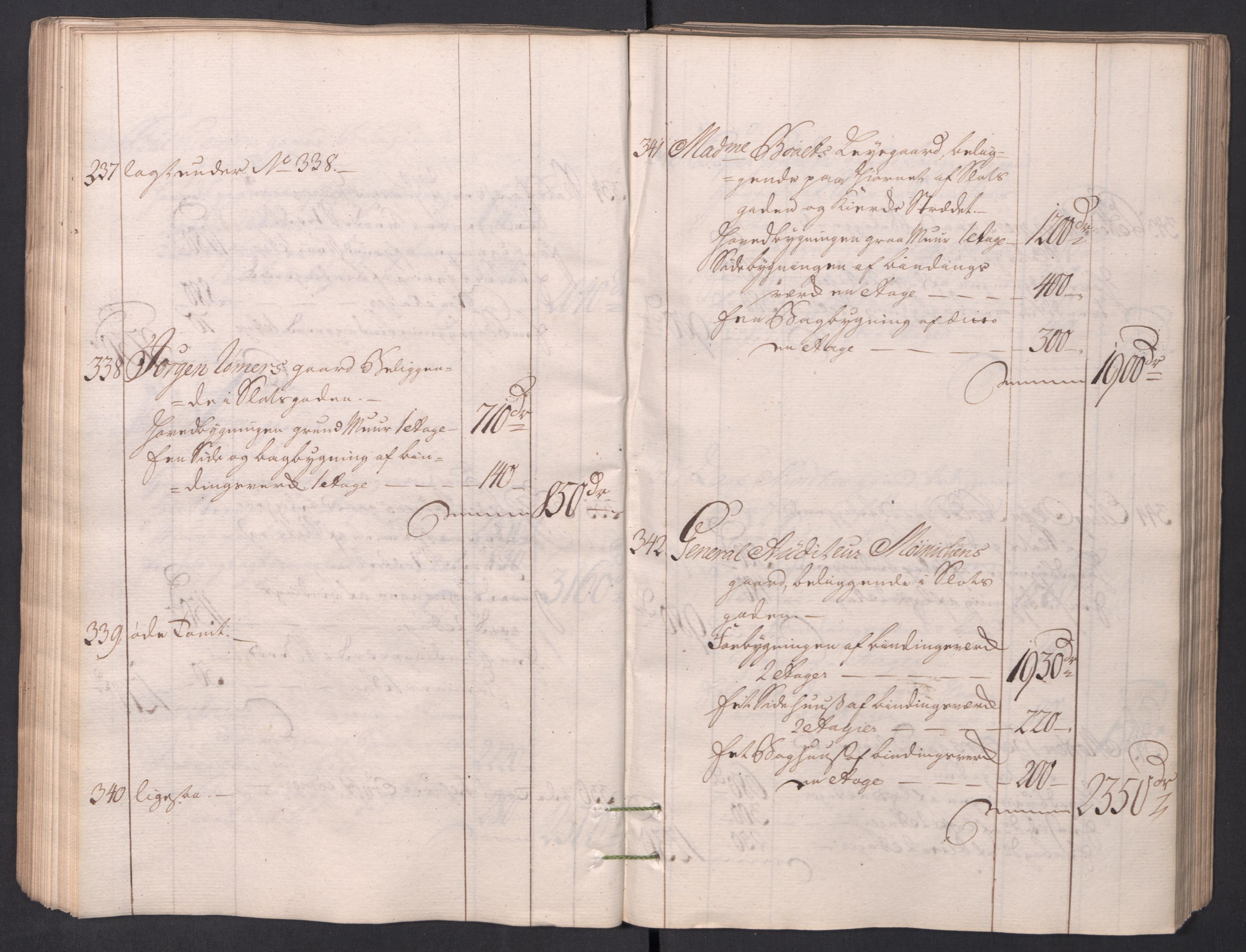 Kristiania stiftamt, AV/SAO-A-10386/I/Ia/L0001/0002: Branntakster / Christiania, 1766-1767