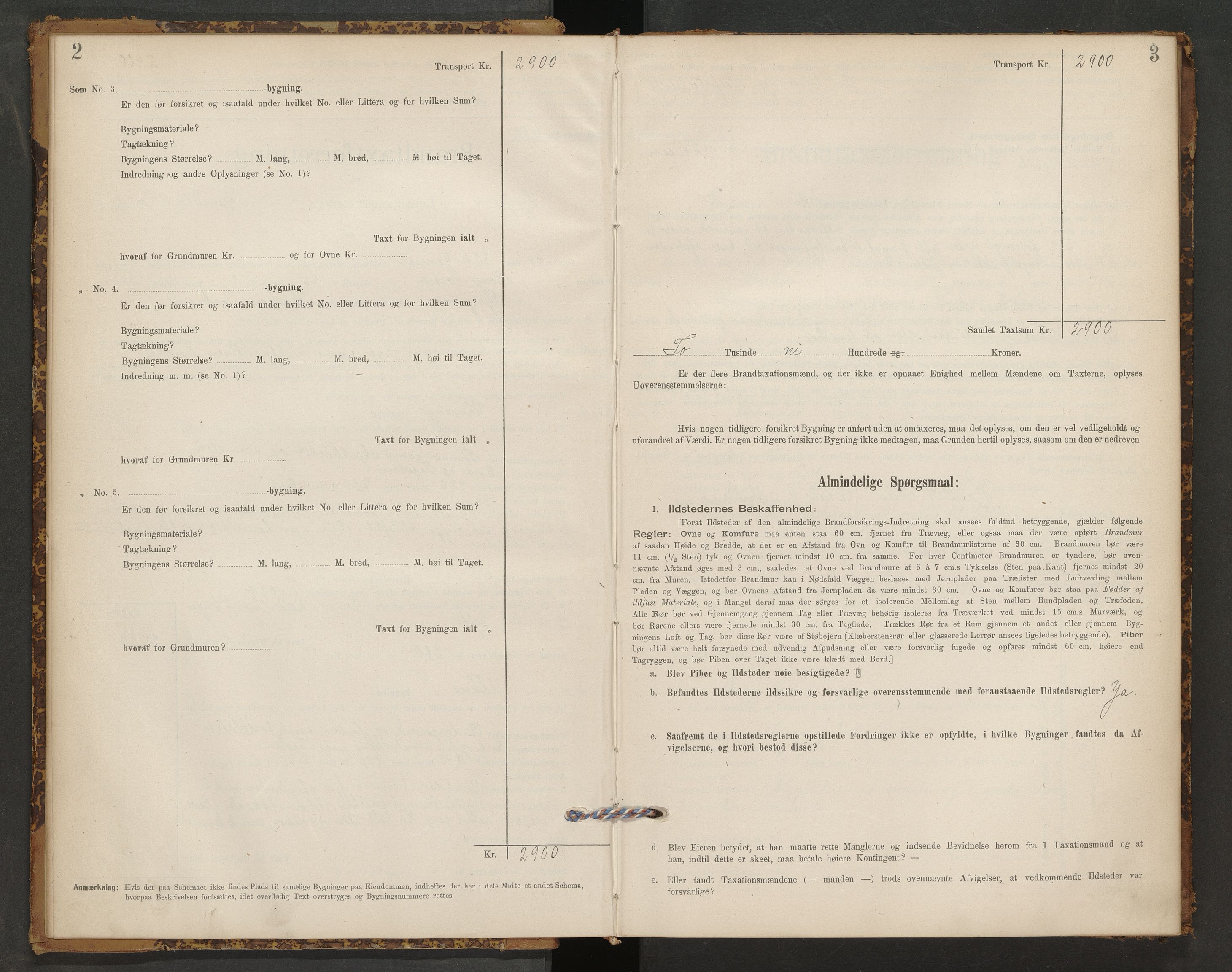 Gjerpen og Siljan lensmannskontor, AV/SAKO-A-555/Y/Ye/Yeb/L0001: Skjematakstprotokoll, 1895-1897