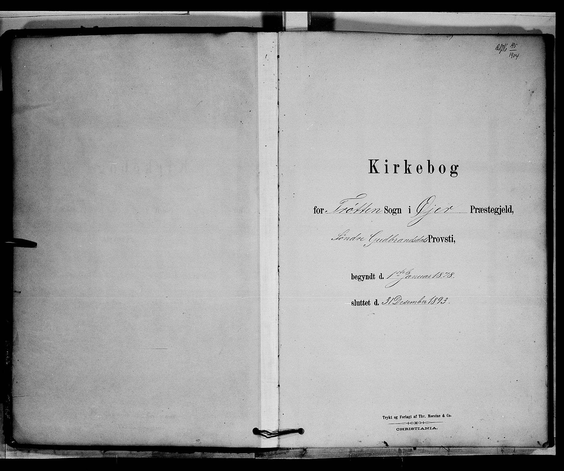 Øyer prestekontor, SAH/PREST-084/H/Ha/Hab/L0003: Klokkerbok nr. 3, 1878-1893