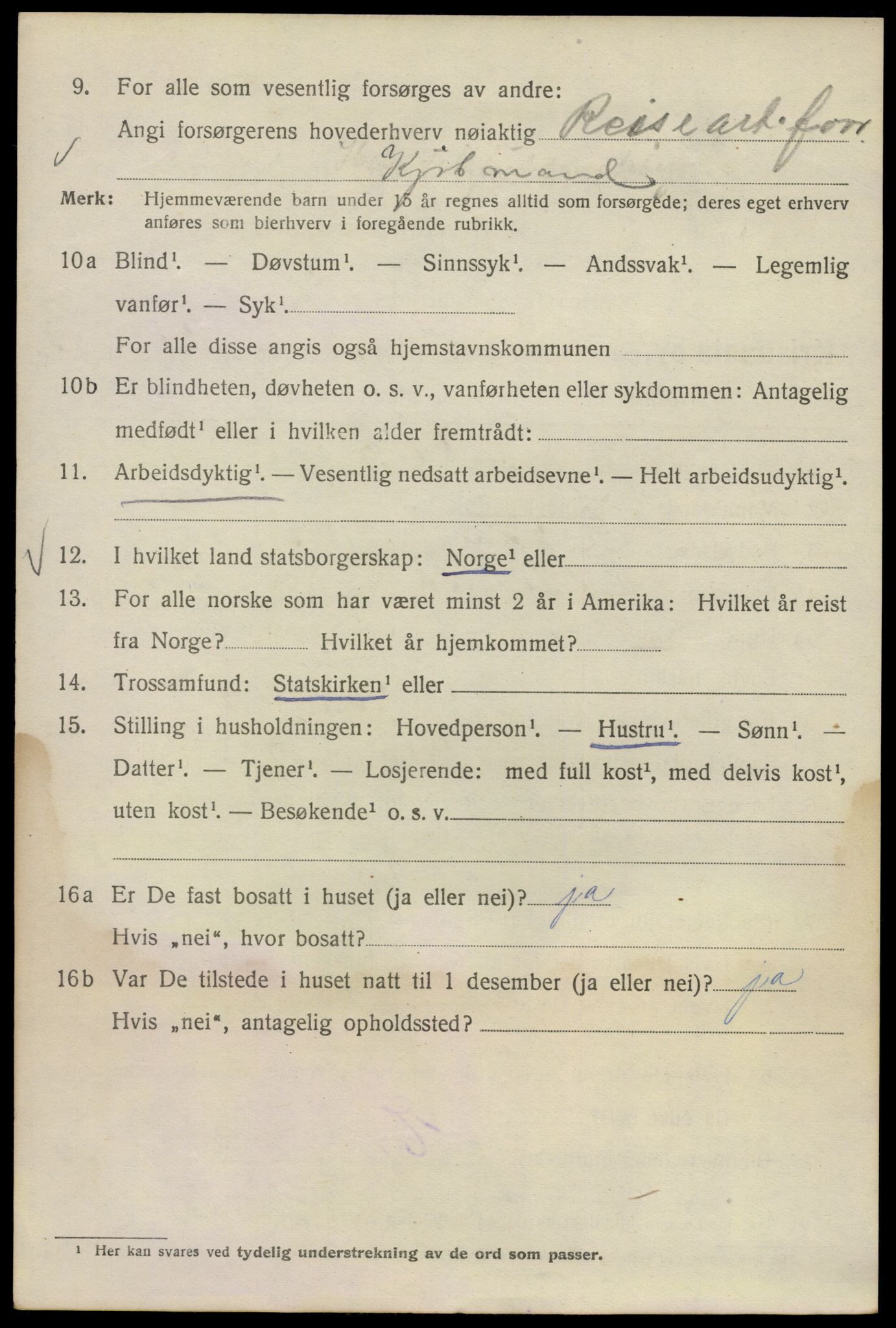 SAO, Folketelling 1920 for 0301 Kristiania kjøpstad, 1920, s. 208278