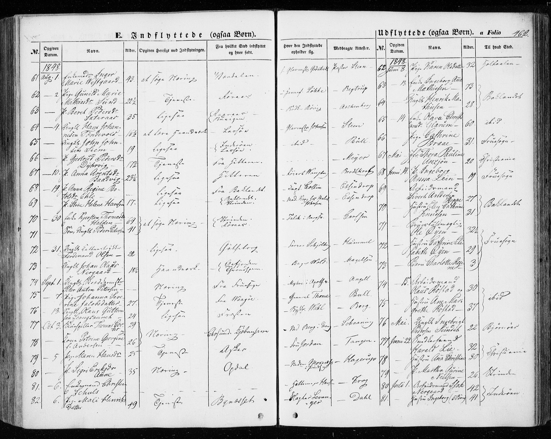 Ministerialprotokoller, klokkerbøker og fødselsregistre - Sør-Trøndelag, AV/SAT-A-1456/601/L0051: Ministerialbok nr. 601A19, 1848-1857, s. 462