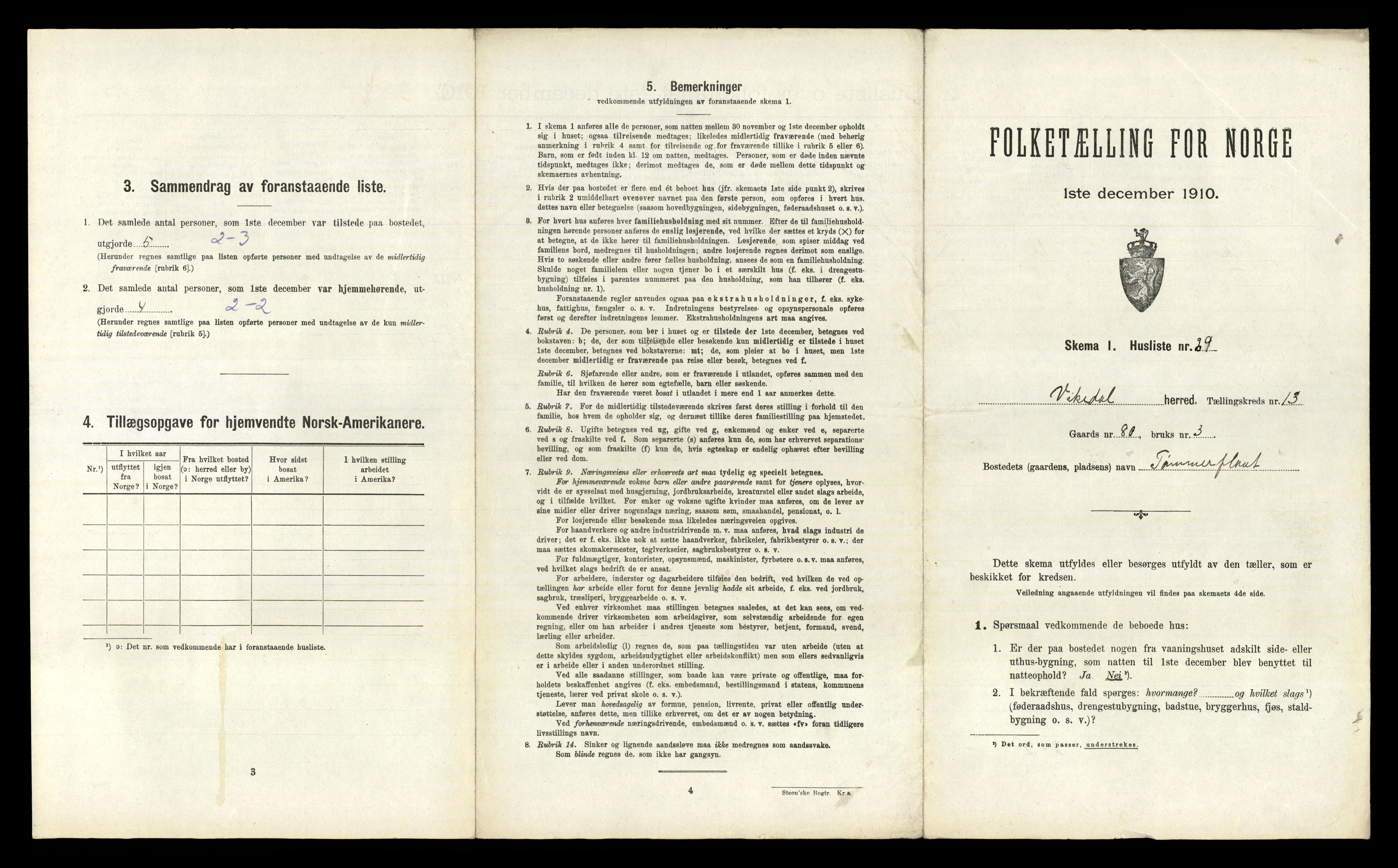 RA, Folketelling 1910 for 1157 Vikedal herred, 1910, s. 877