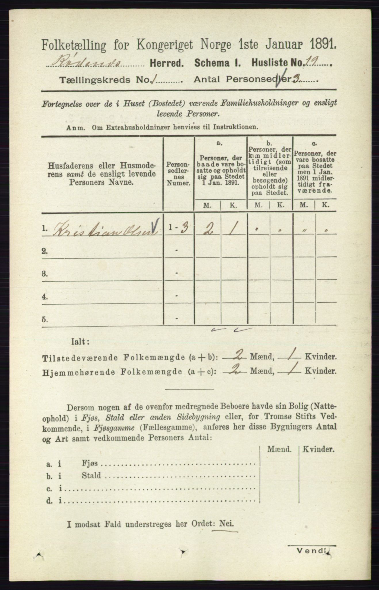 RA, Folketelling 1891 for 0120 Rødenes herred, 1891, s. 38