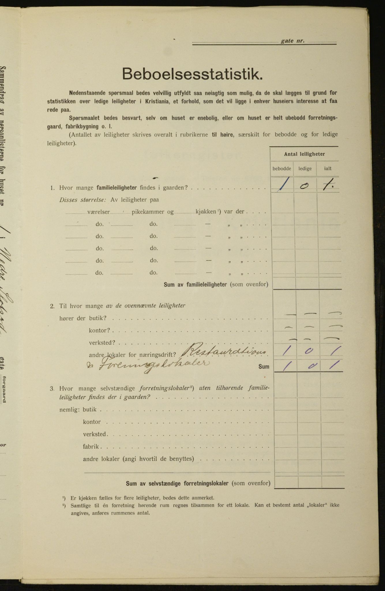 OBA, Kommunal folketelling 1.2.1912 for Kristiania, 1912, s. 70015