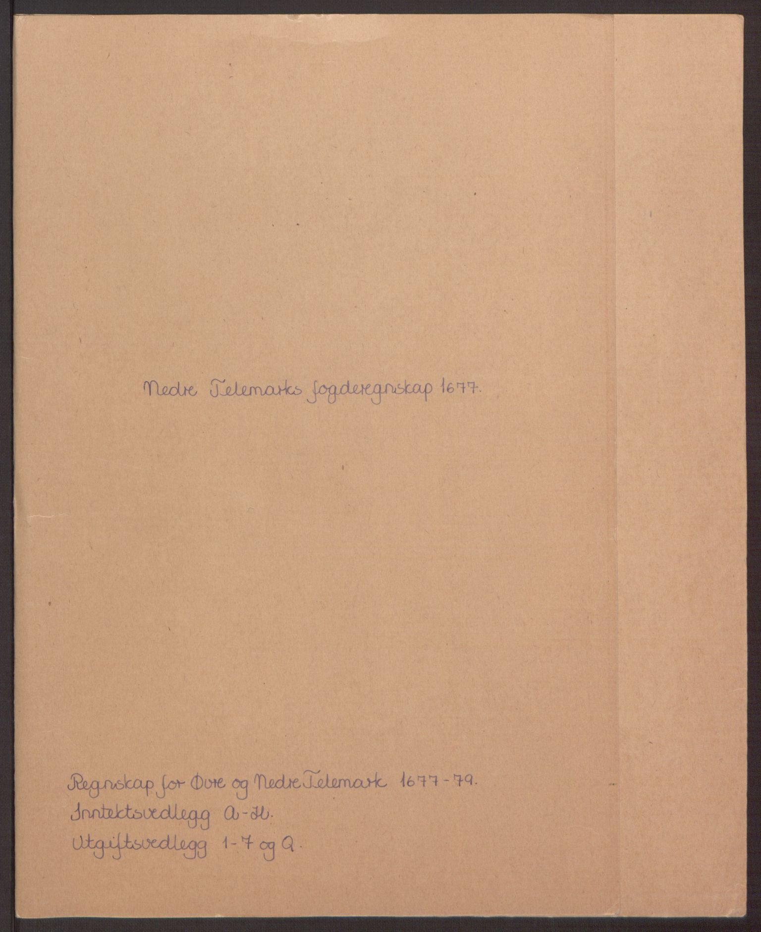 Rentekammeret inntil 1814, Reviderte regnskaper, Fogderegnskap, AV/RA-EA-4092/R35/L2068: Fogderegnskap Øvre og Nedre Telemark, 1677, s. 2