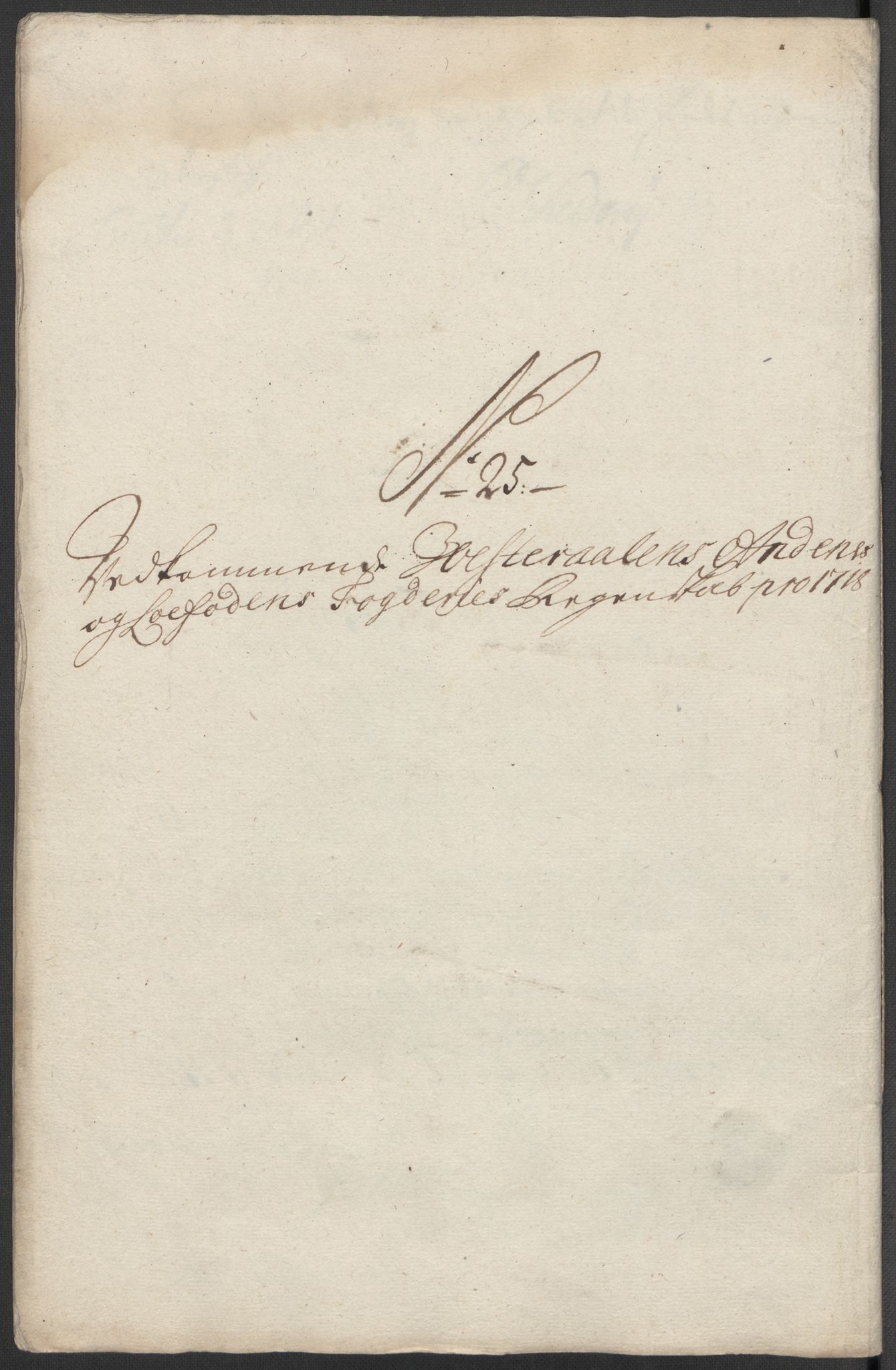 Rentekammeret inntil 1814, Reviderte regnskaper, Fogderegnskap, RA/EA-4092/R67/L4684: Fogderegnskap Vesterålen, Andenes og Lofoten, 1718, s. 233