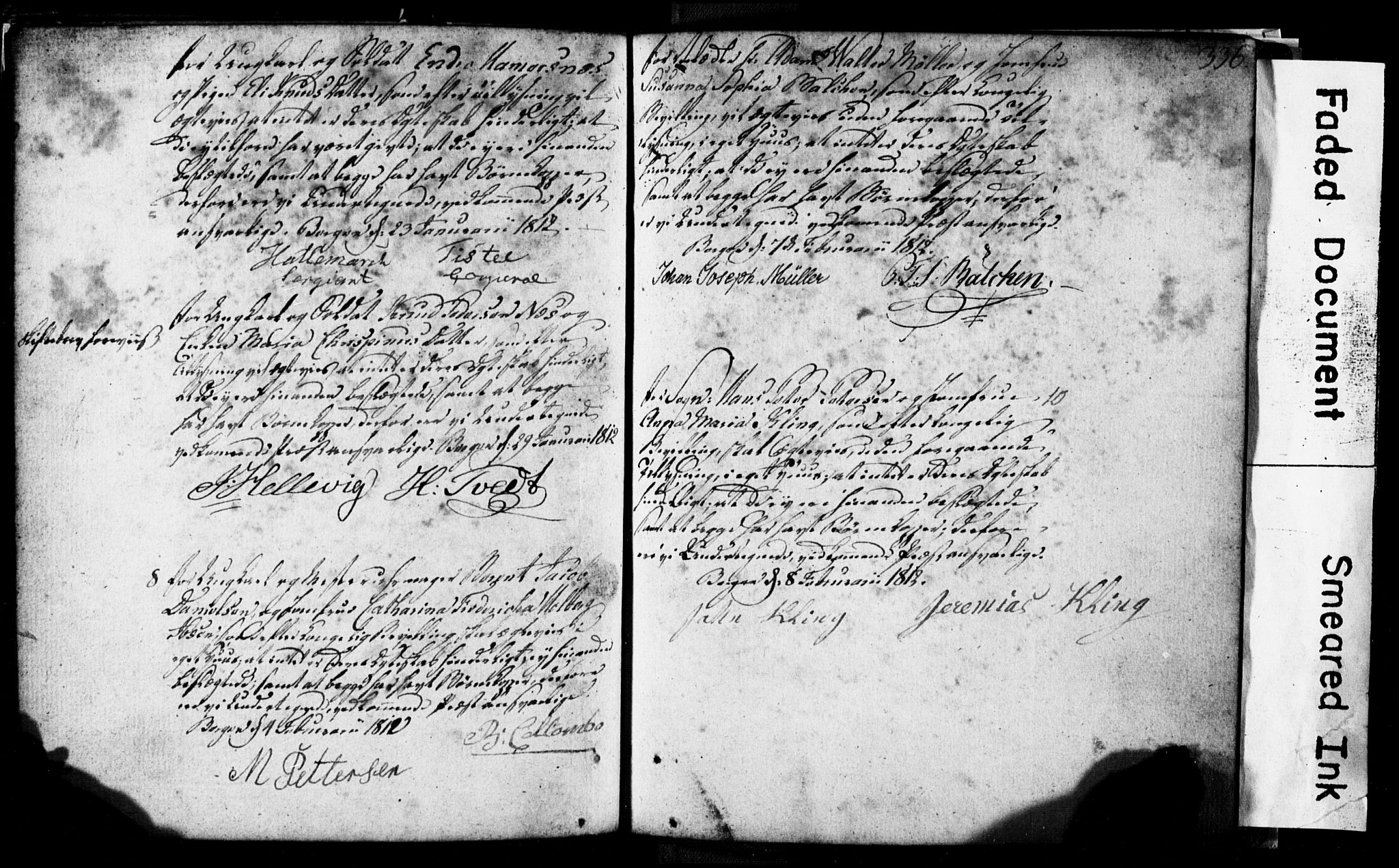Korskirken sokneprestembete, SAB/A-76101: Forlovererklæringer nr. II.5.1, 1776-1816, s. 336