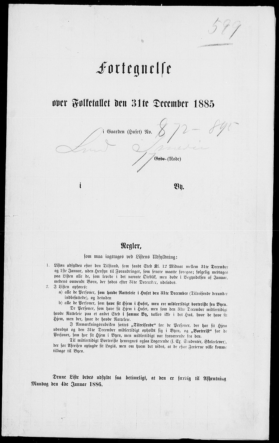 RA, Folketelling 1885 for 0101 Fredrikshald kjøpstad, 1885, s. 1320