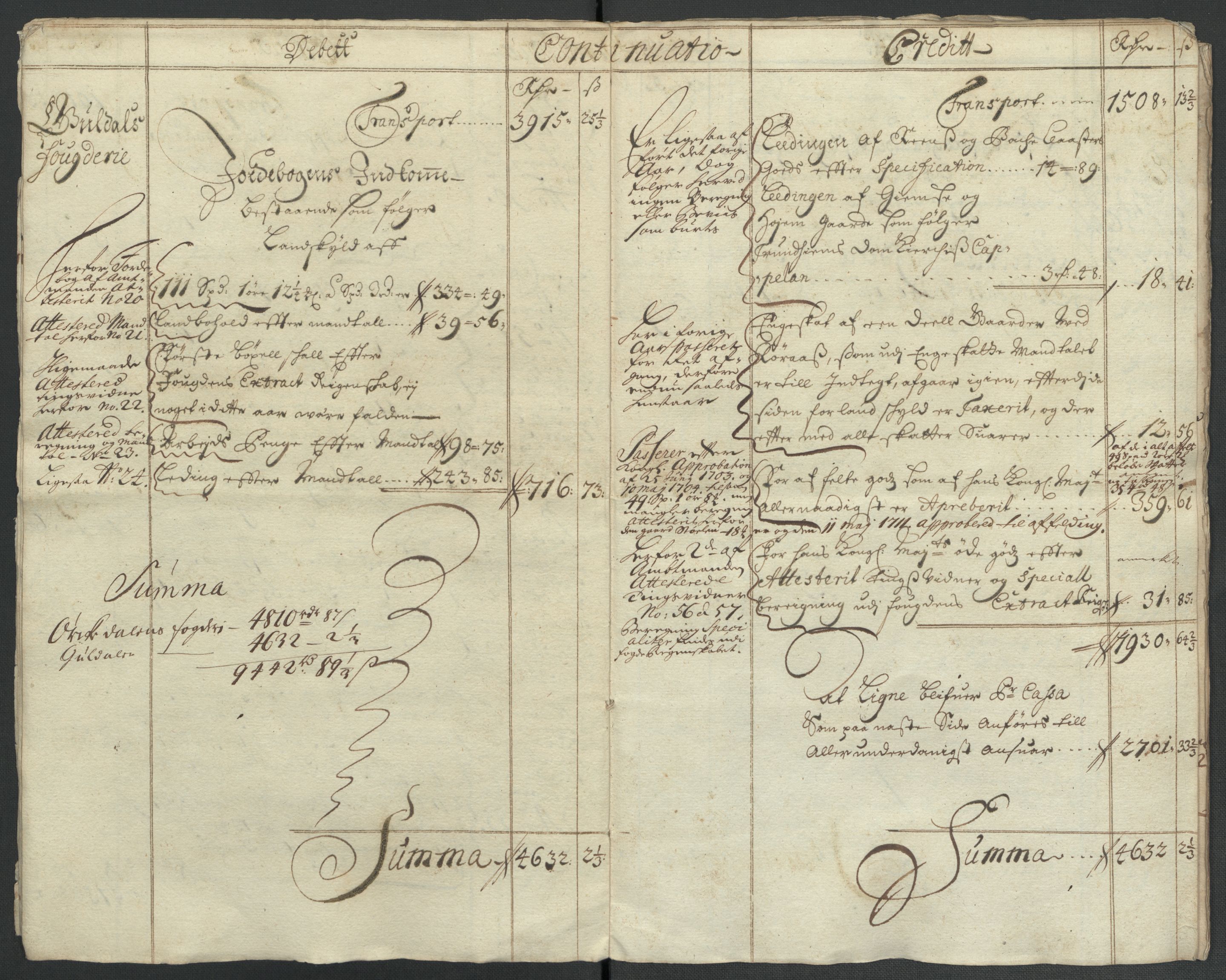 Rentekammeret inntil 1814, Reviderte regnskaper, Fogderegnskap, RA/EA-4092/R60/L3960: Fogderegnskap Orkdal og Gauldal, 1710, s. 10