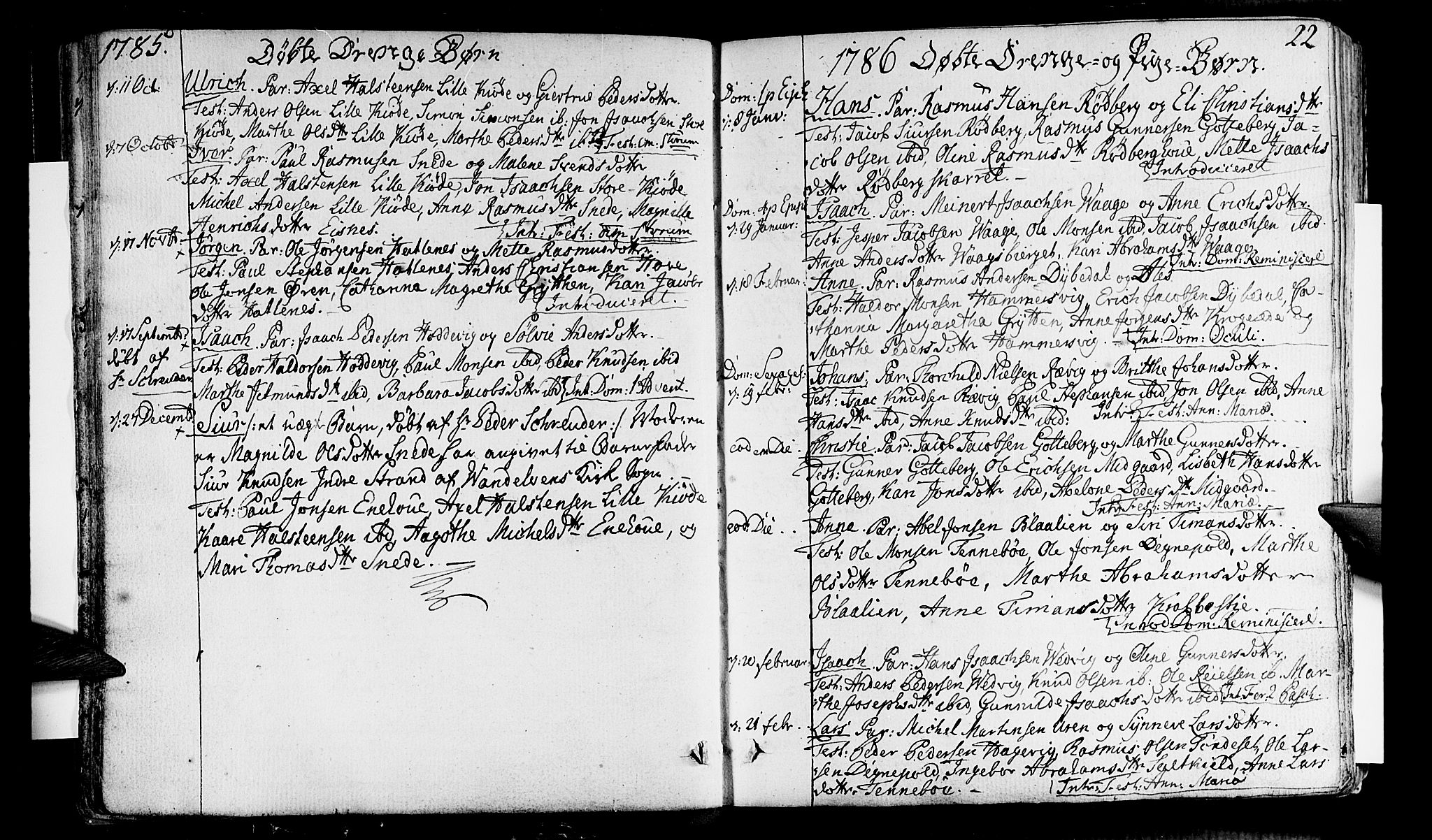 Selje sokneprestembete, AV/SAB-A-99938/H/Ha/Haa/Haaa: Ministerialbok nr. A 6, 1782-1806, s. 22