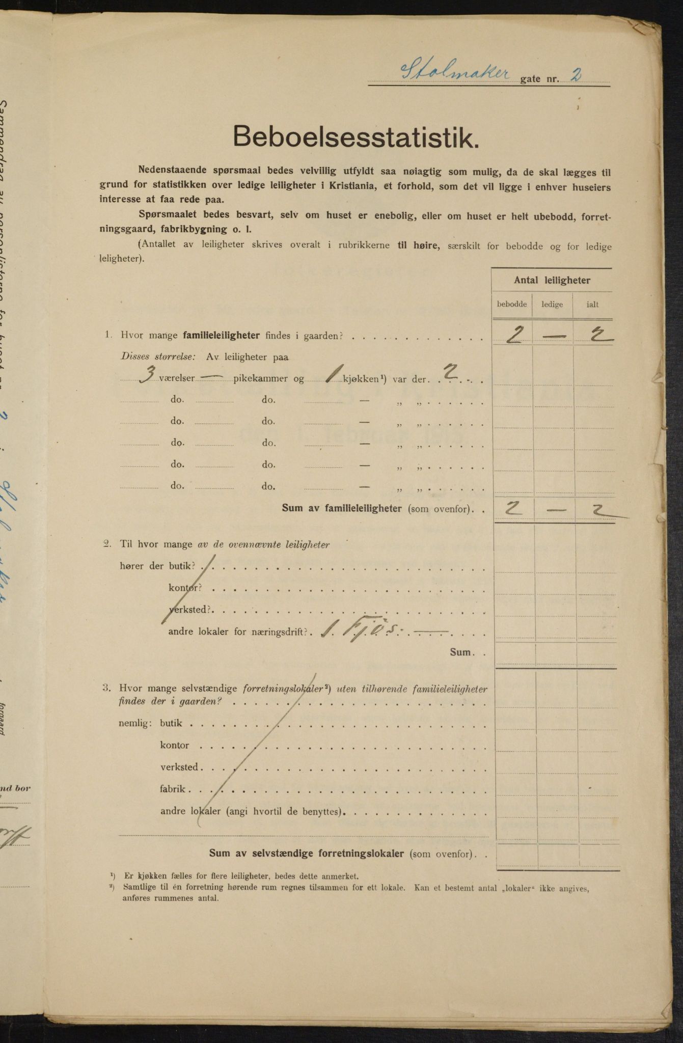 OBA, Kommunal folketelling 1.2.1915 for Kristiania, 1915, s. 102701