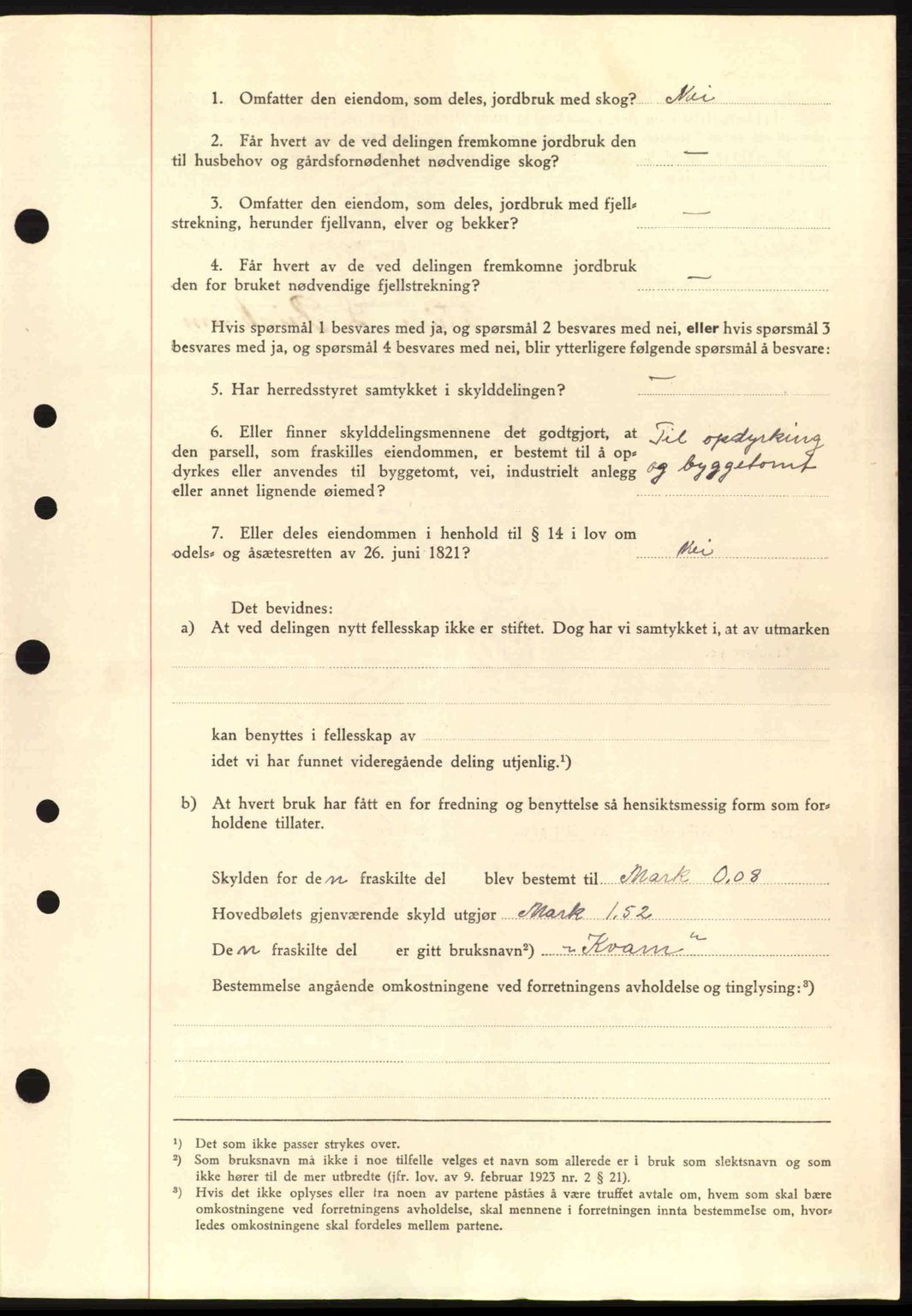 Nordre Sunnmøre sorenskriveri, AV/SAT-A-0006/1/2/2C/2Ca: Pantebok nr. A15, 1942-1943, Dagboknr: 1912/1942