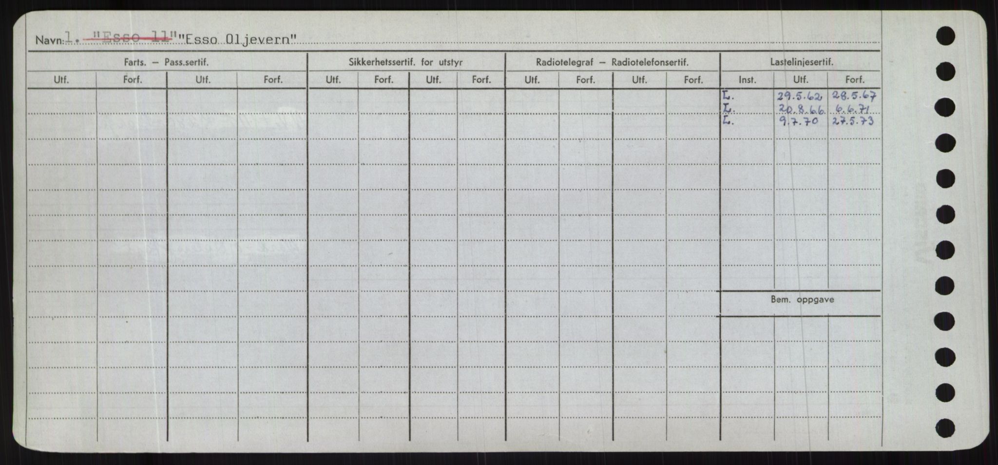 Sjøfartsdirektoratet med forløpere, Skipsmålingen, RA/S-1627/H/Hc/L0001: Lektere, A-Y, s. 134