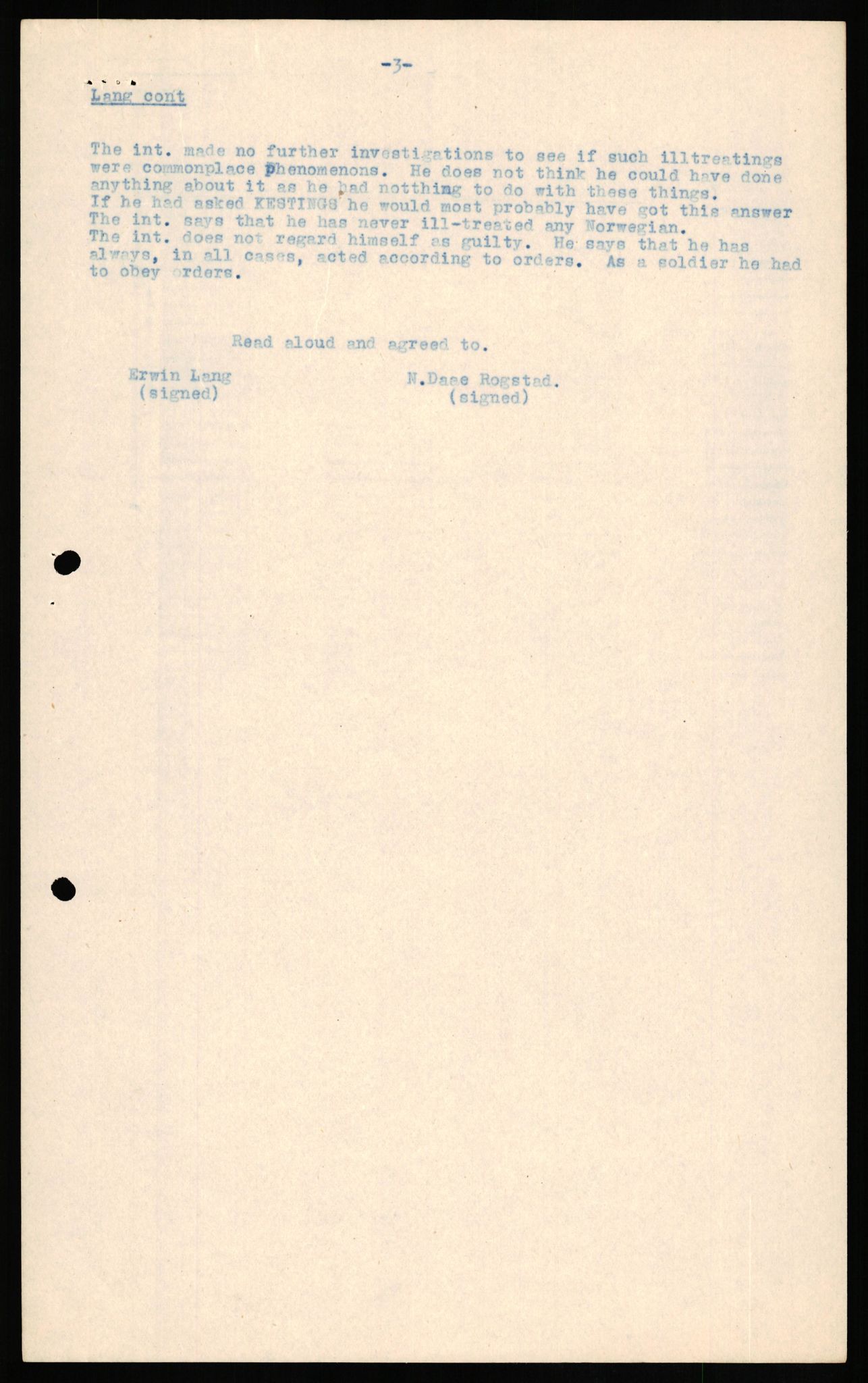 Forsvaret, Forsvarets overkommando II, AV/RA-RAFA-3915/D/Db/L0019: CI Questionaires. Tyske okkupasjonsstyrker i Norge. Tyskere., 1945-1946, s. 366