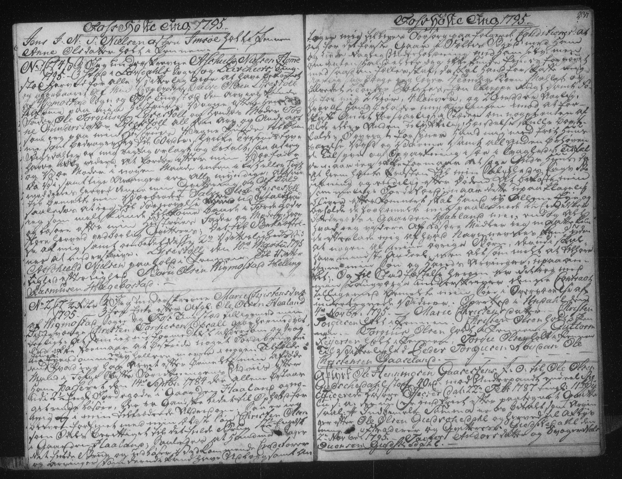 Lister sorenskriveri, SAK/1221-0003/G/Gb/L0020: Pantebok nr. 11, 1794-1799, s. 237