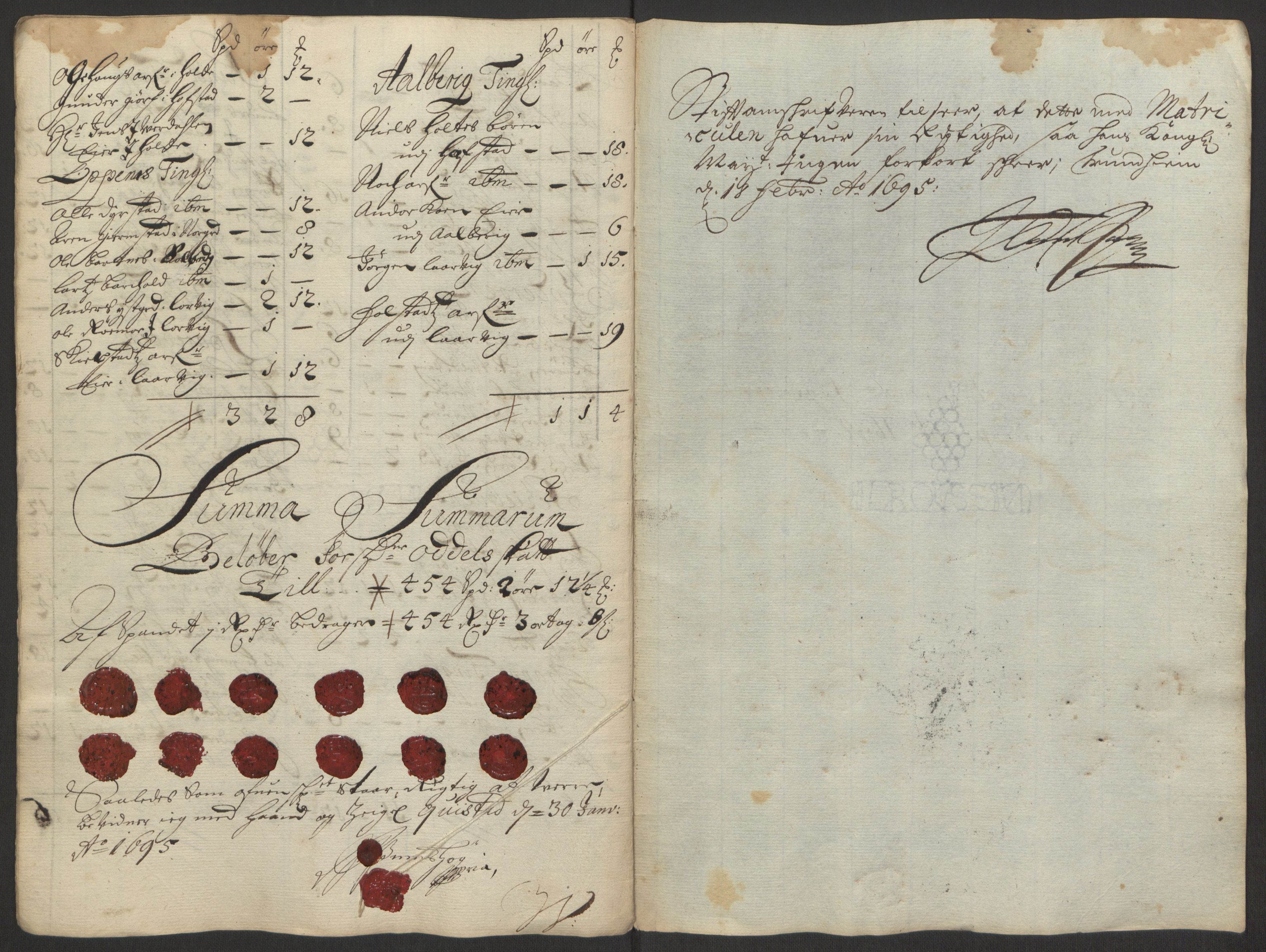 Rentekammeret inntil 1814, Reviderte regnskaper, Fogderegnskap, AV/RA-EA-4092/R63/L4308: Fogderegnskap Inderøy, 1692-1694, s. 545