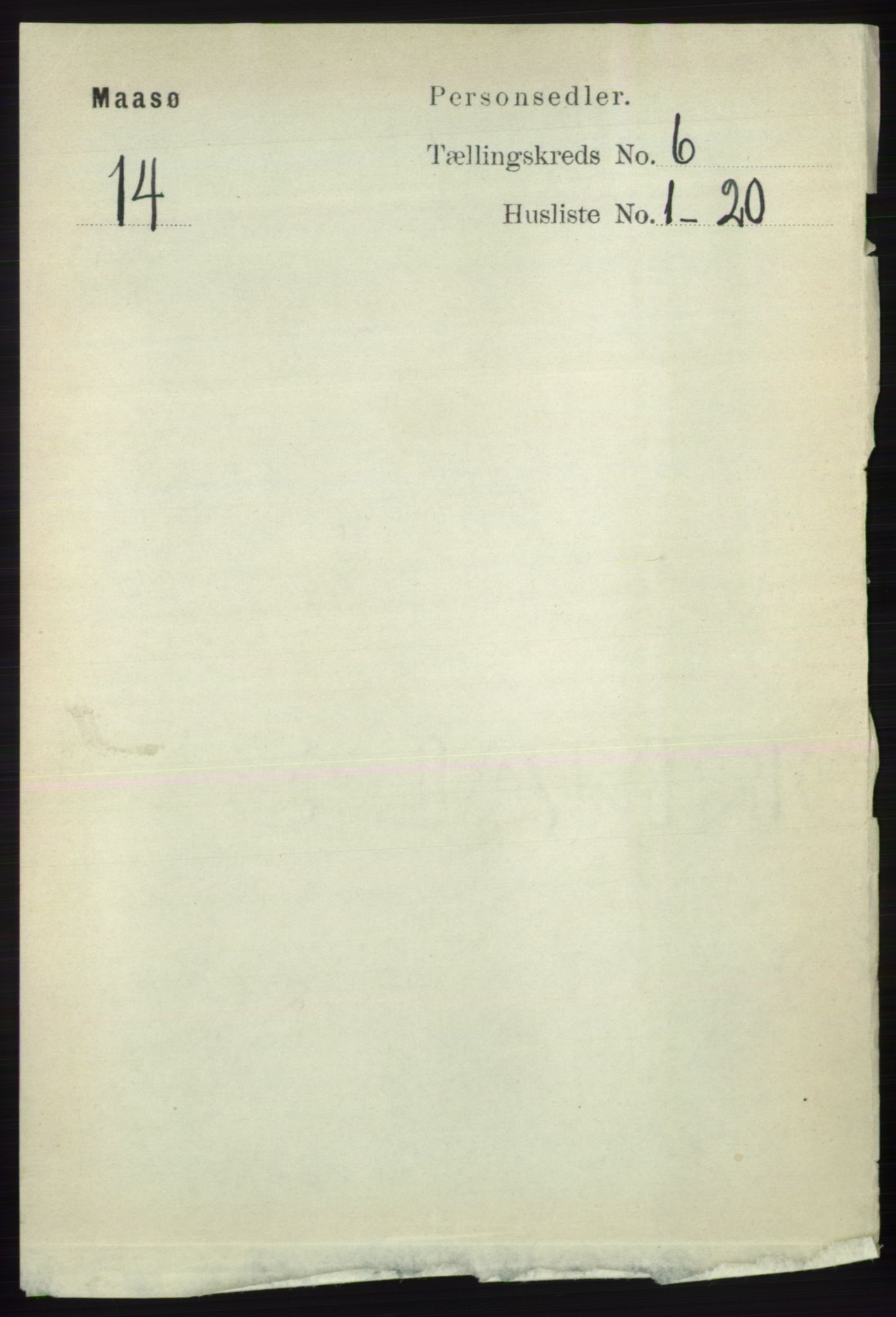 RA, Folketelling 1891 for 2018 Måsøy herred, 1891, s. 1121