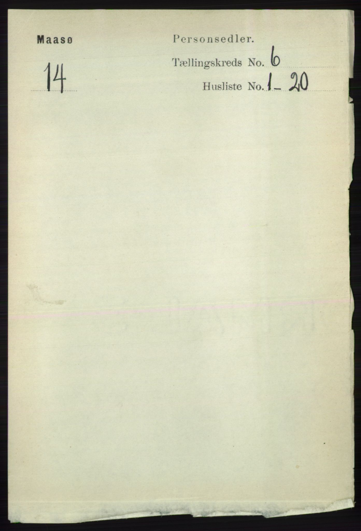 RA, Folketelling 1891 for 2018 Måsøy herred, 1891, s. 1121